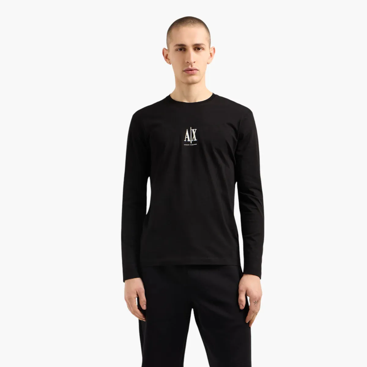 Regular Fit Cotton Crewneck Icon T-Shirt With Embroidered Logo