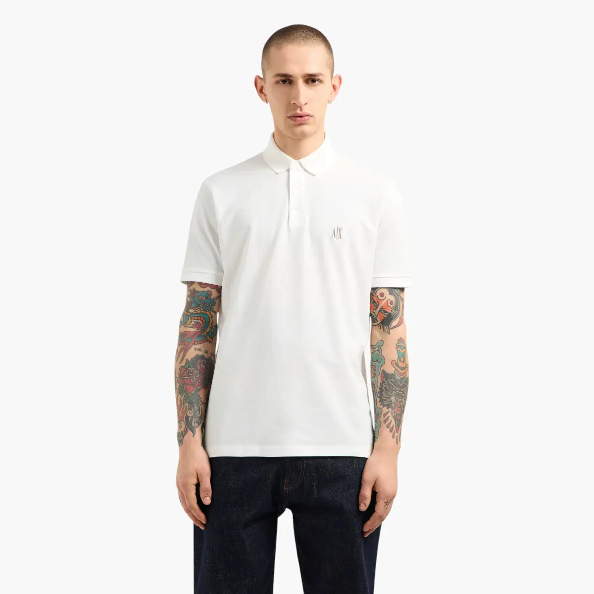 Regular Fit Icon Logo Cotton Polo Shirt With Subtle Branding