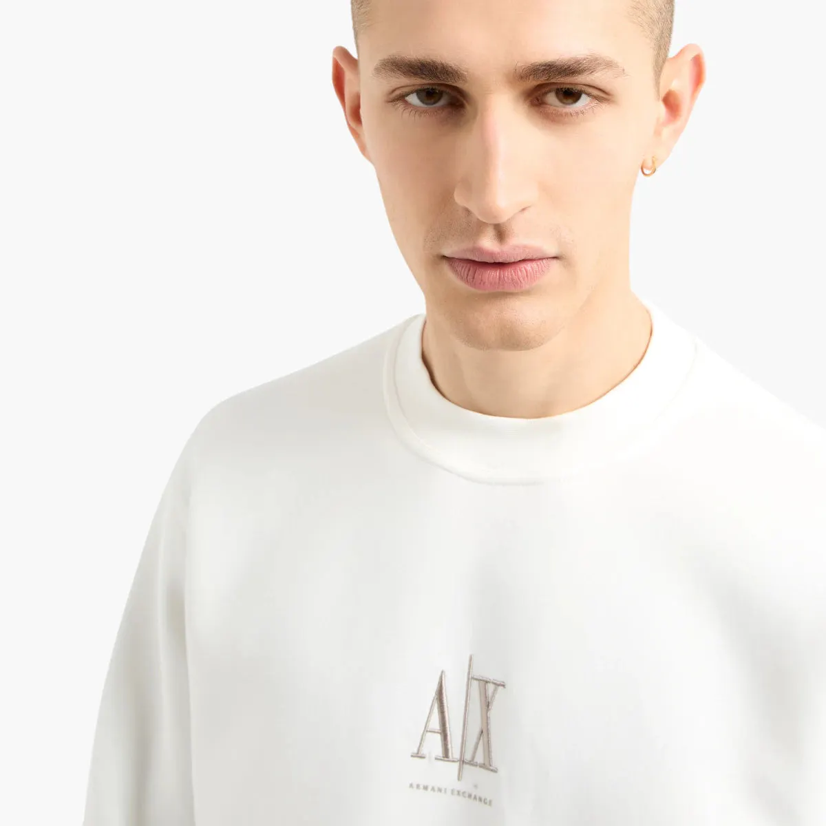 Icon Regular Fit Cotton Crewneck Sweatshirt