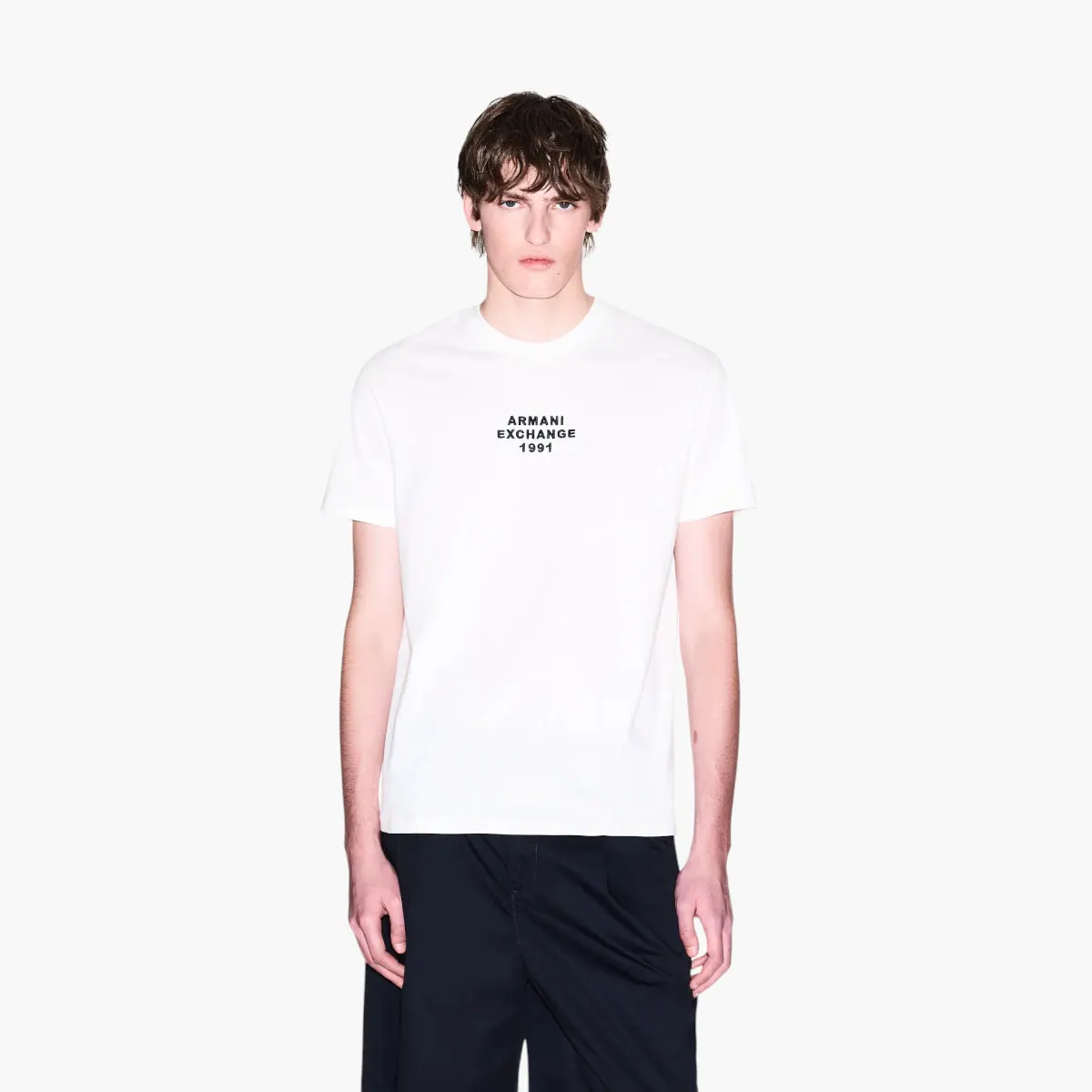 Regular Fit Cotton Round Neck T-Shirt With Logo Lettering