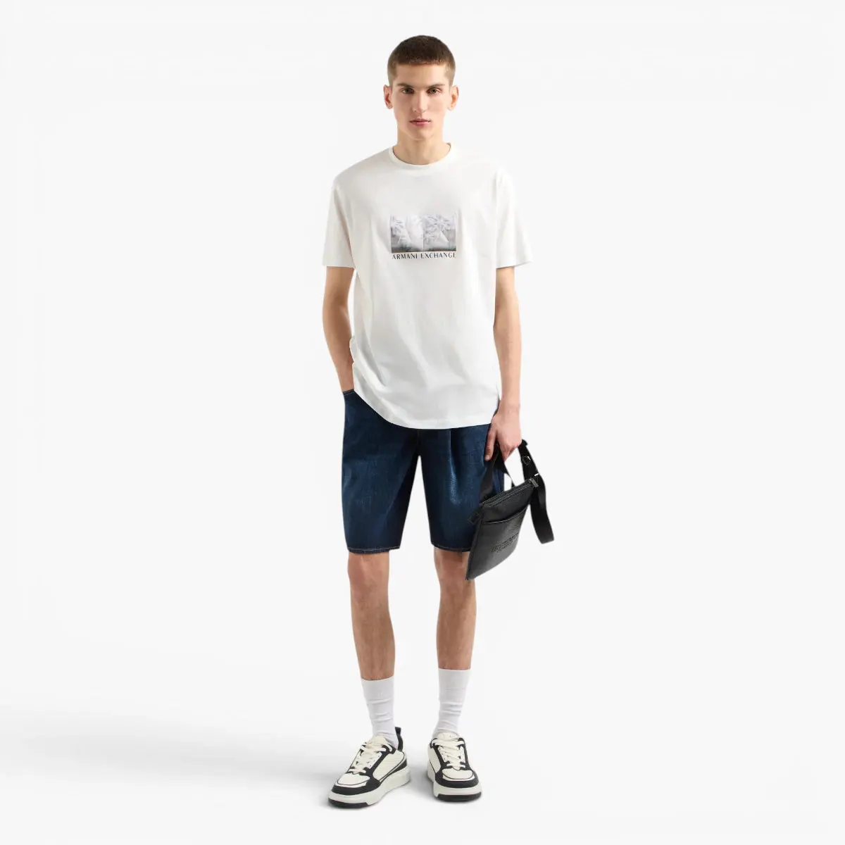 Regular Fit Cotton Crewneck T-Shirt With Central Branding