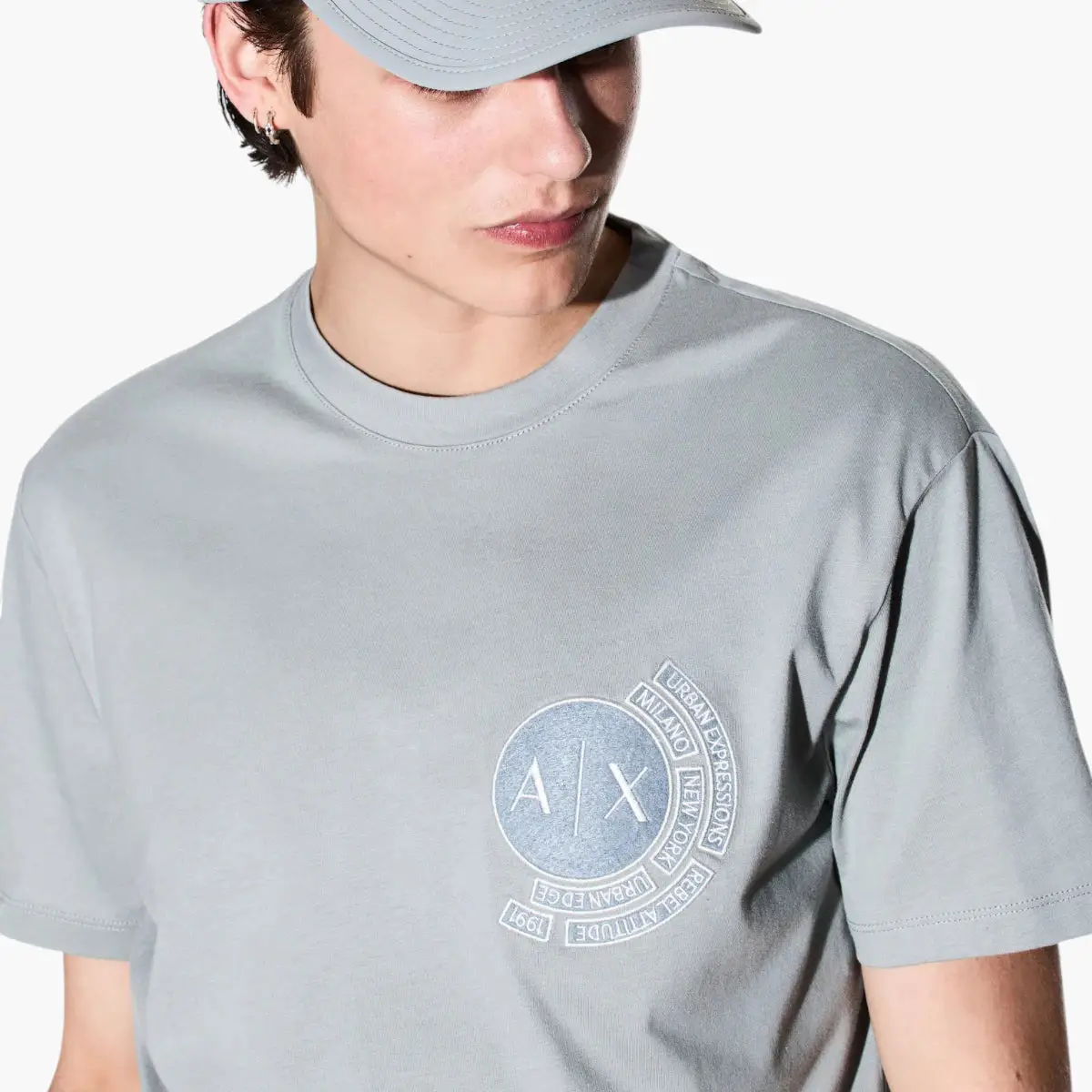 Regular Fit Cotton Crewneck T-Shirt With Embroidered Branding