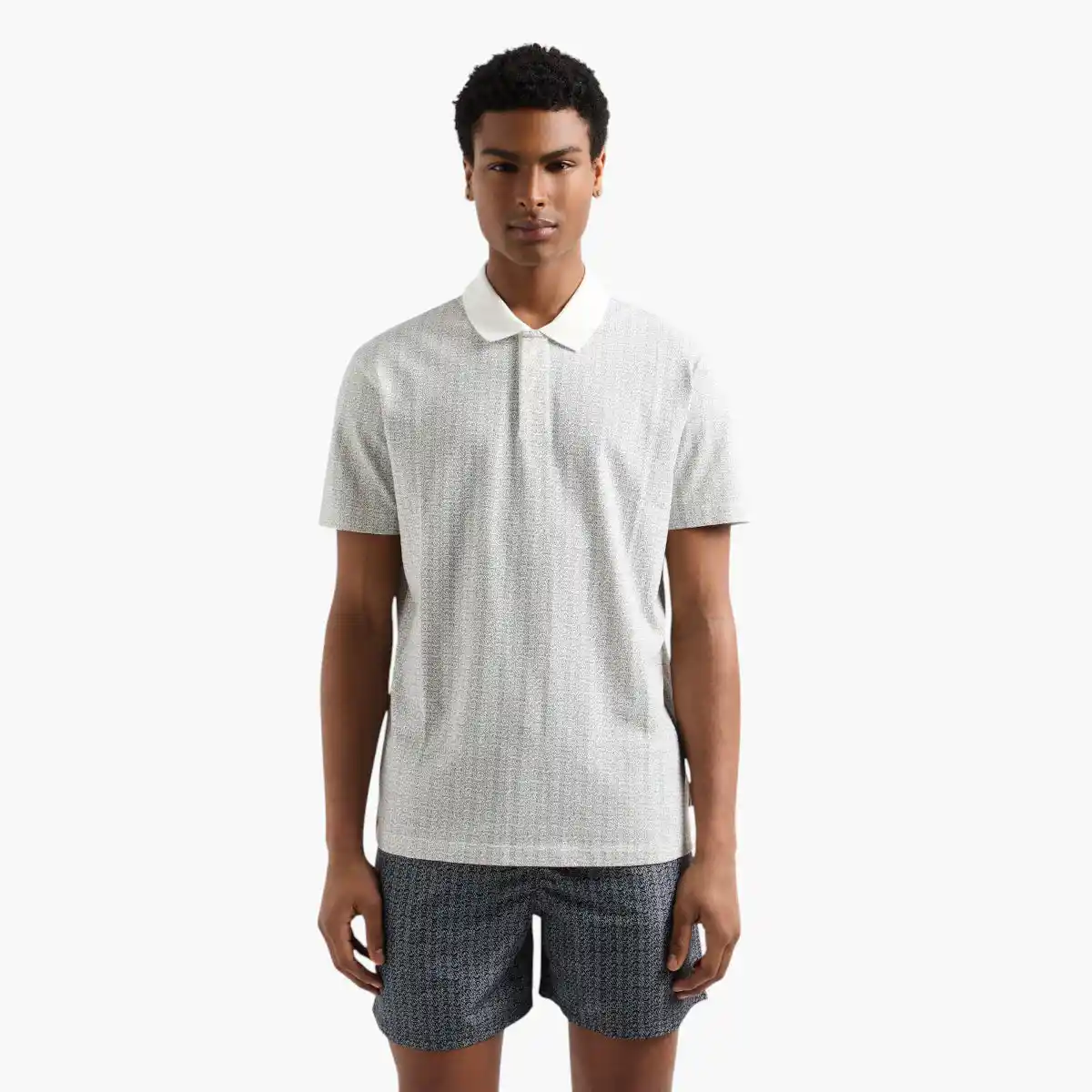 All Over Logo Regular Fit Cotton Polo Shirt