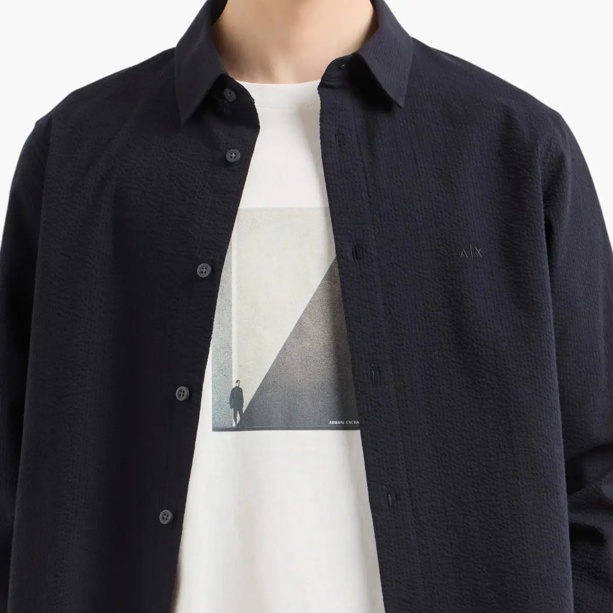 Regular Fit Cotton Crewneck T-Shirt With Central Graphic