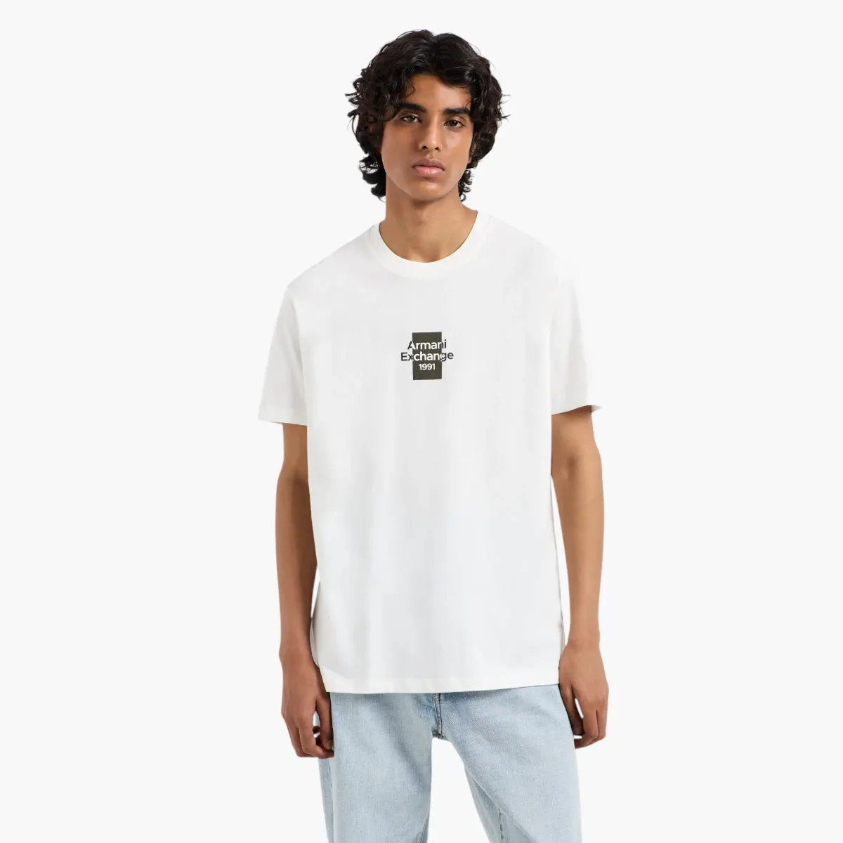 Regular Fit Cotton Round Neck T-Shirt With Chest Branding