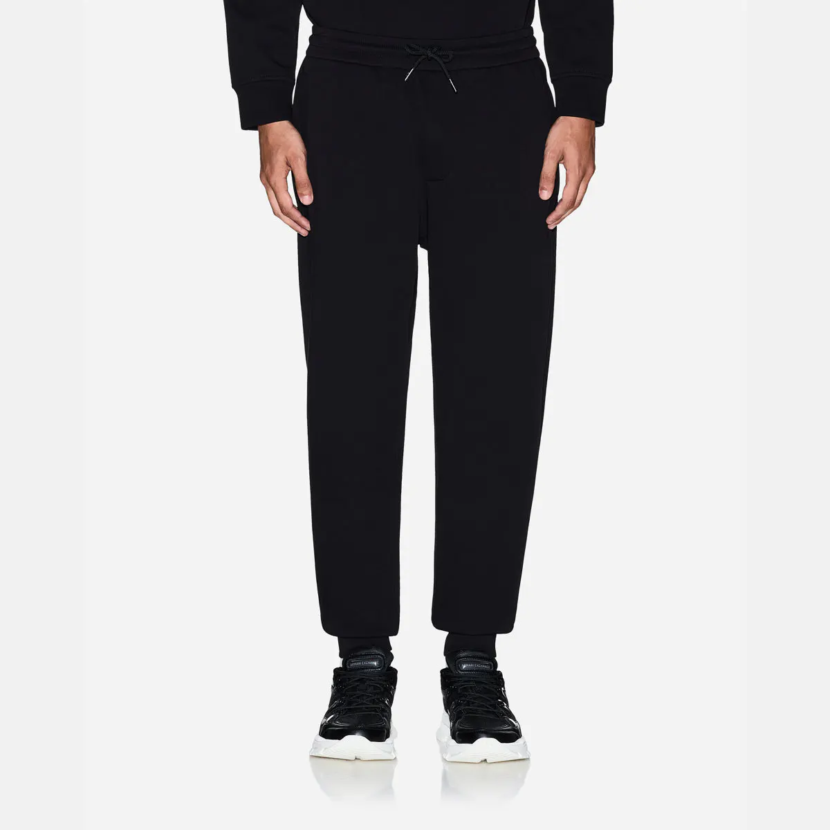 Relaxed Fit Cotton Joggers With A Drawstring Waistband And Gold Branding