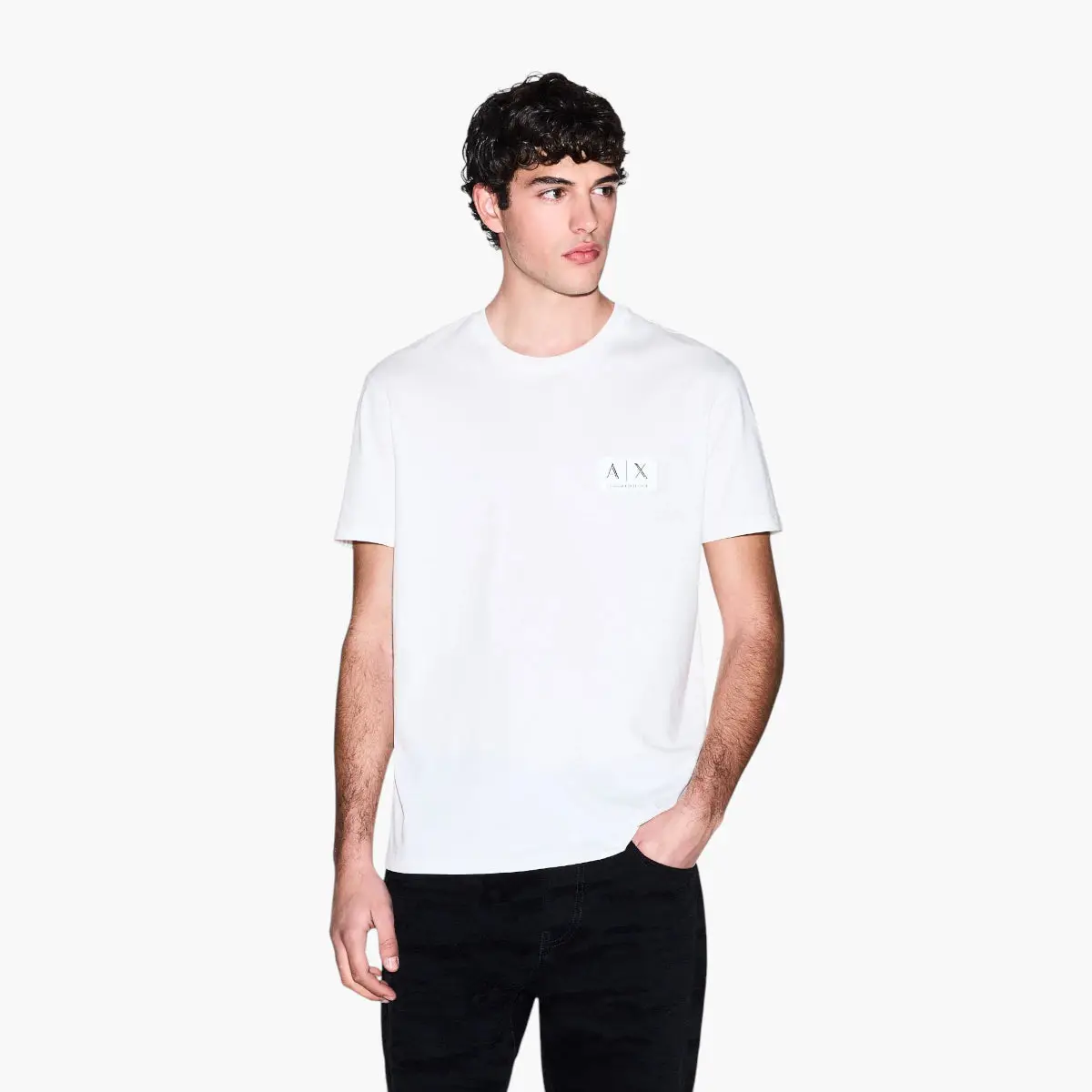Black And Gold Regular Fit Cotton T-Shirt With Logo Tape