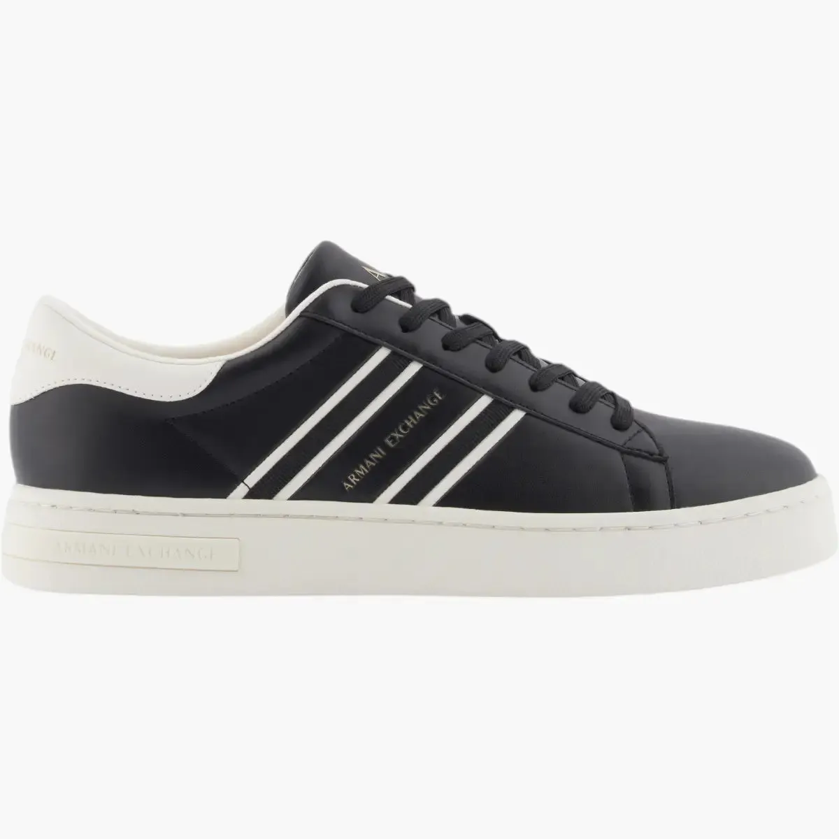 Round Toe Technical Sneakers With Logo Tape And Contrast Detailing