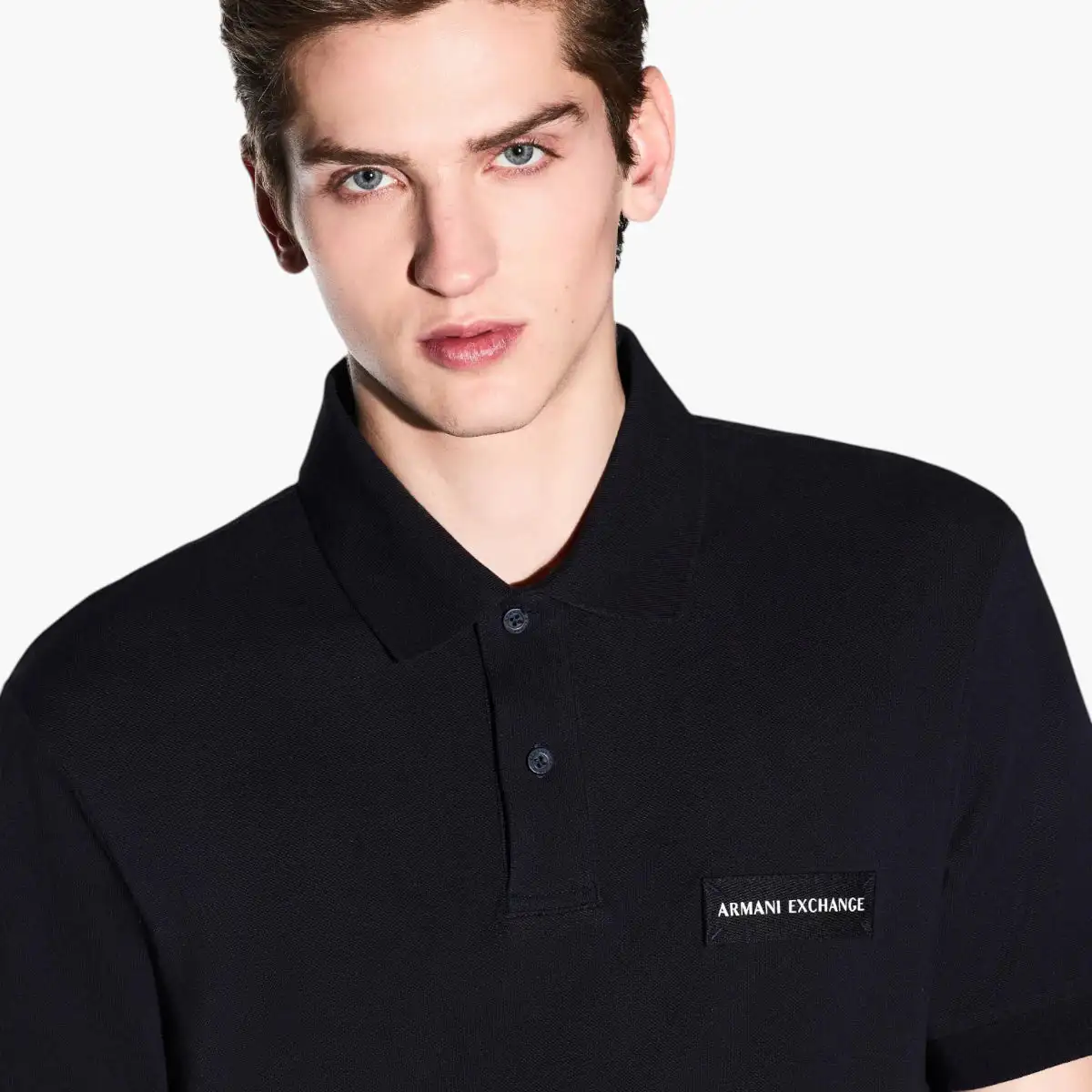 White Edition Regular Fit Cotton Polo Shirt With Logo Patch