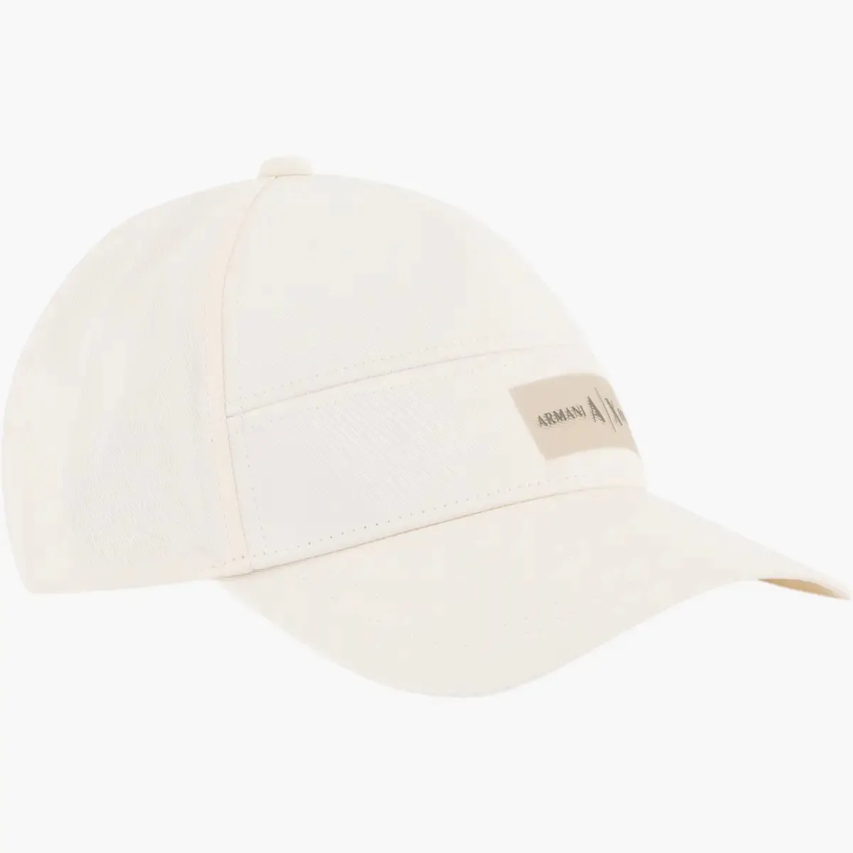 White Edition Cotton Cap With Logo Patch