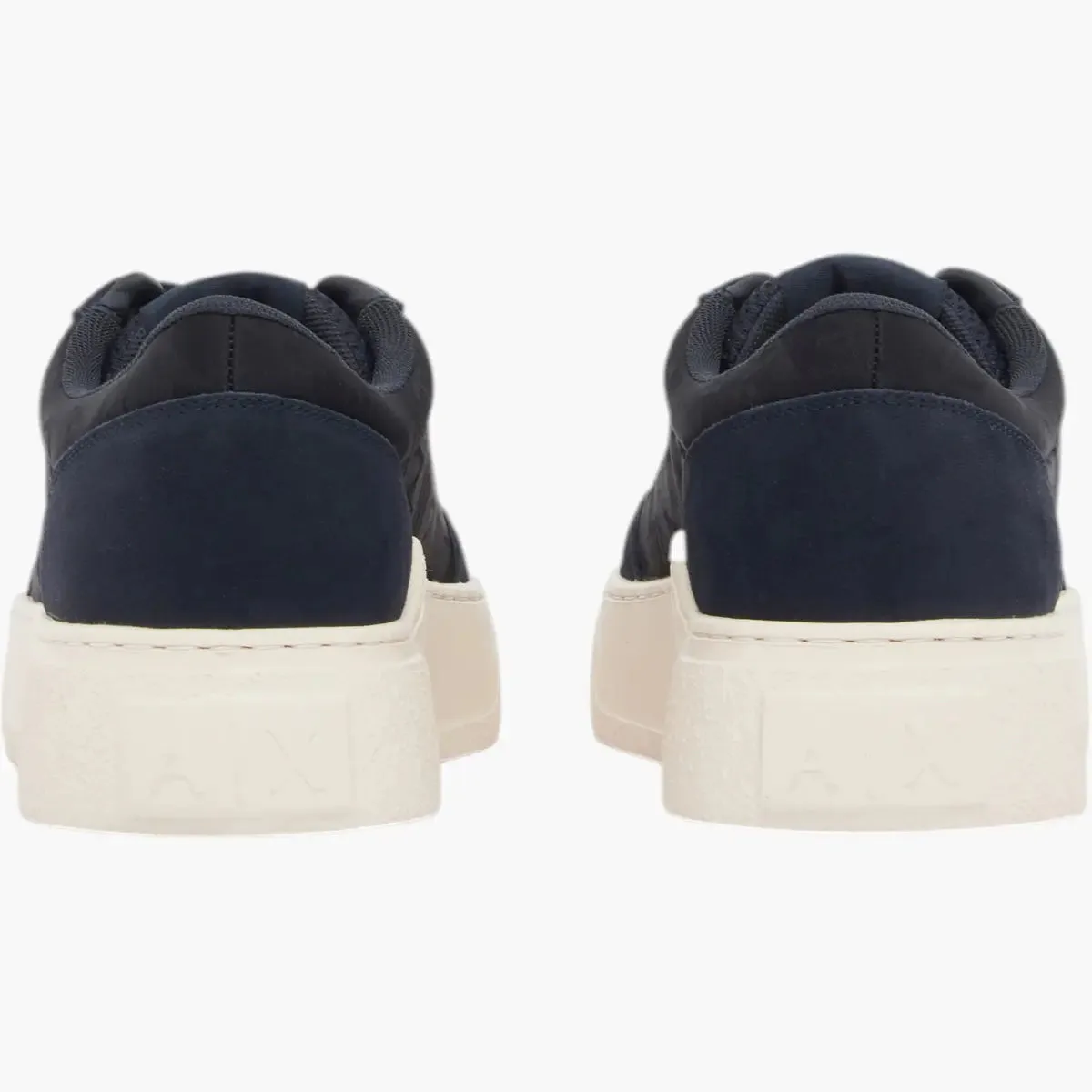 Round Toe Technical All Over Logo Sneakers With A Platform Sole