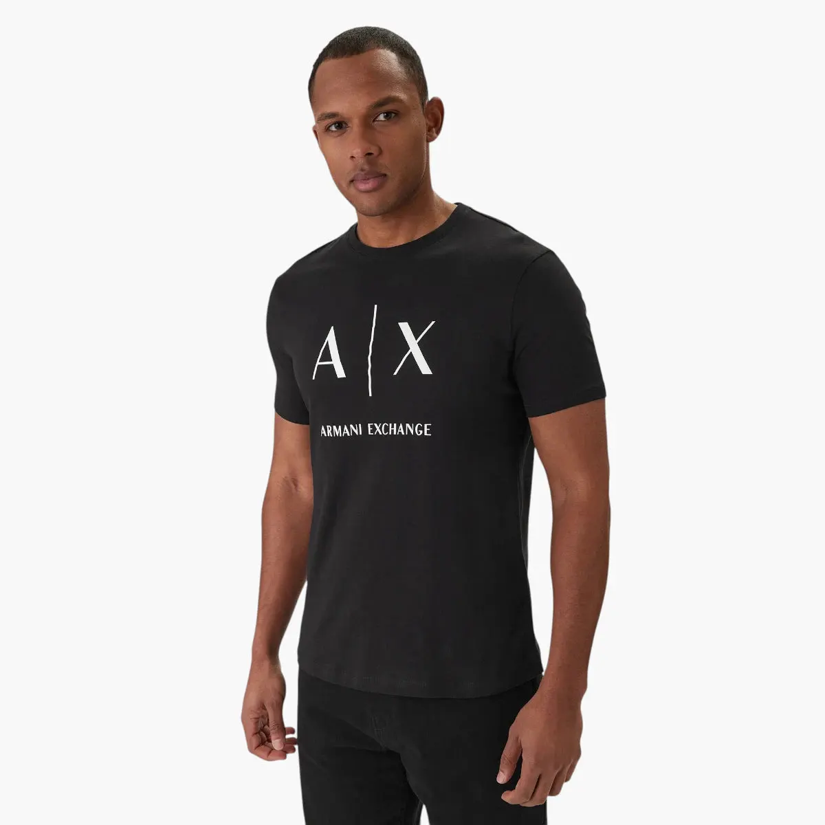 Slim Fit Cotton Crewneck Essentials T-Shirt With Central Branding