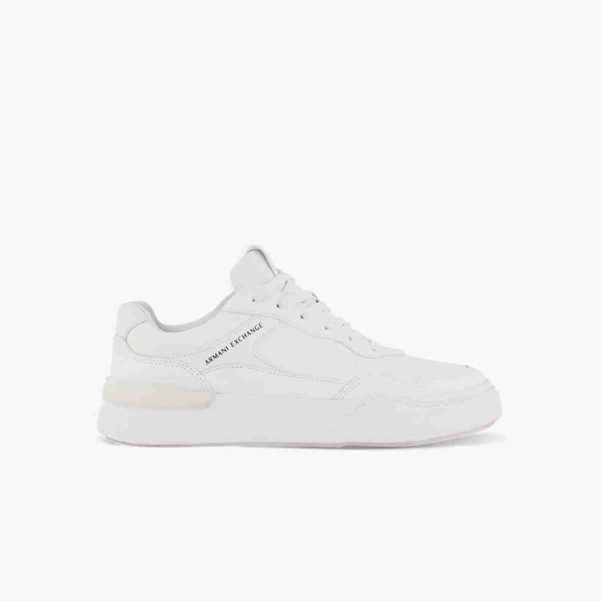 Round Toe Sneakers With Embossed Brand Logo