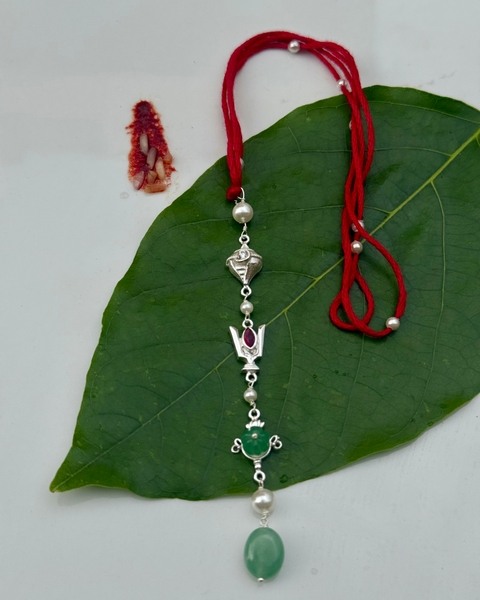 Mrityunjay Mantra 92.5 Silver bangle