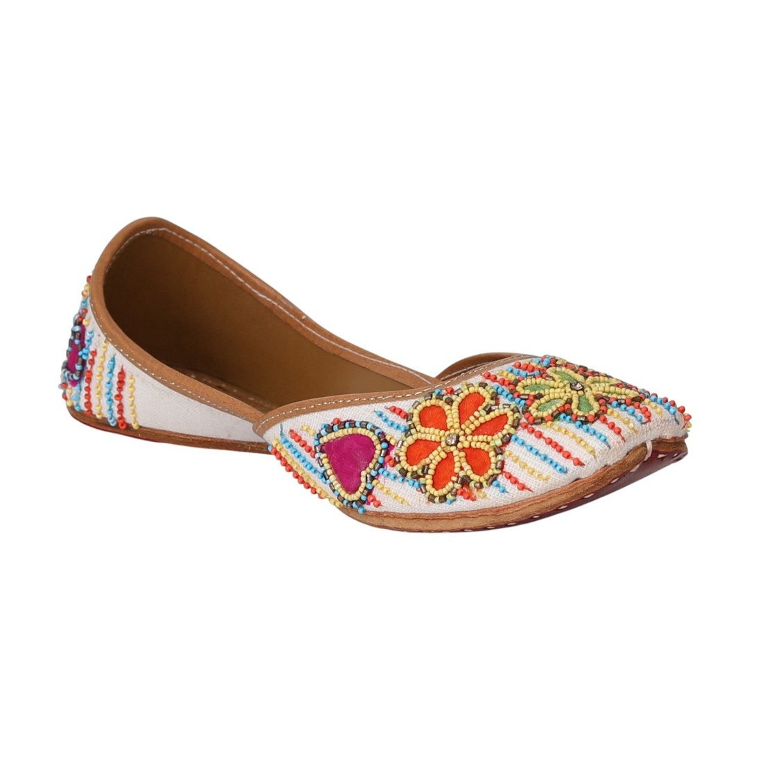 Multicoloured Beaded Jutti
