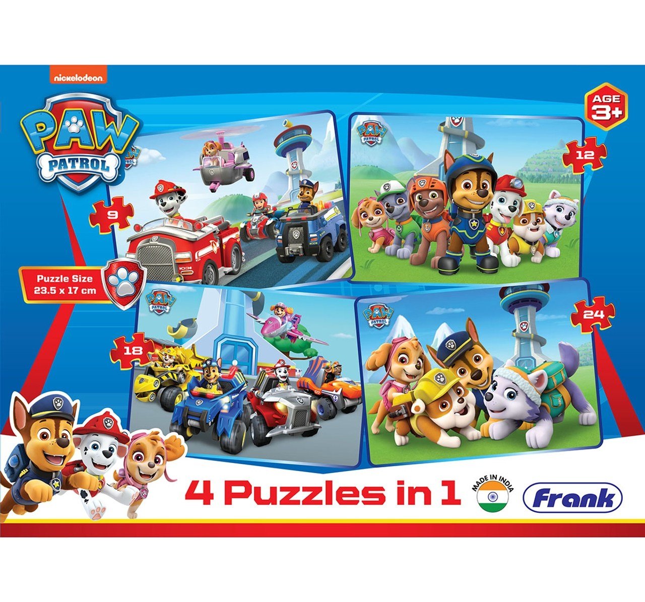 Paw Patrol 4 in 1 Puzzle
