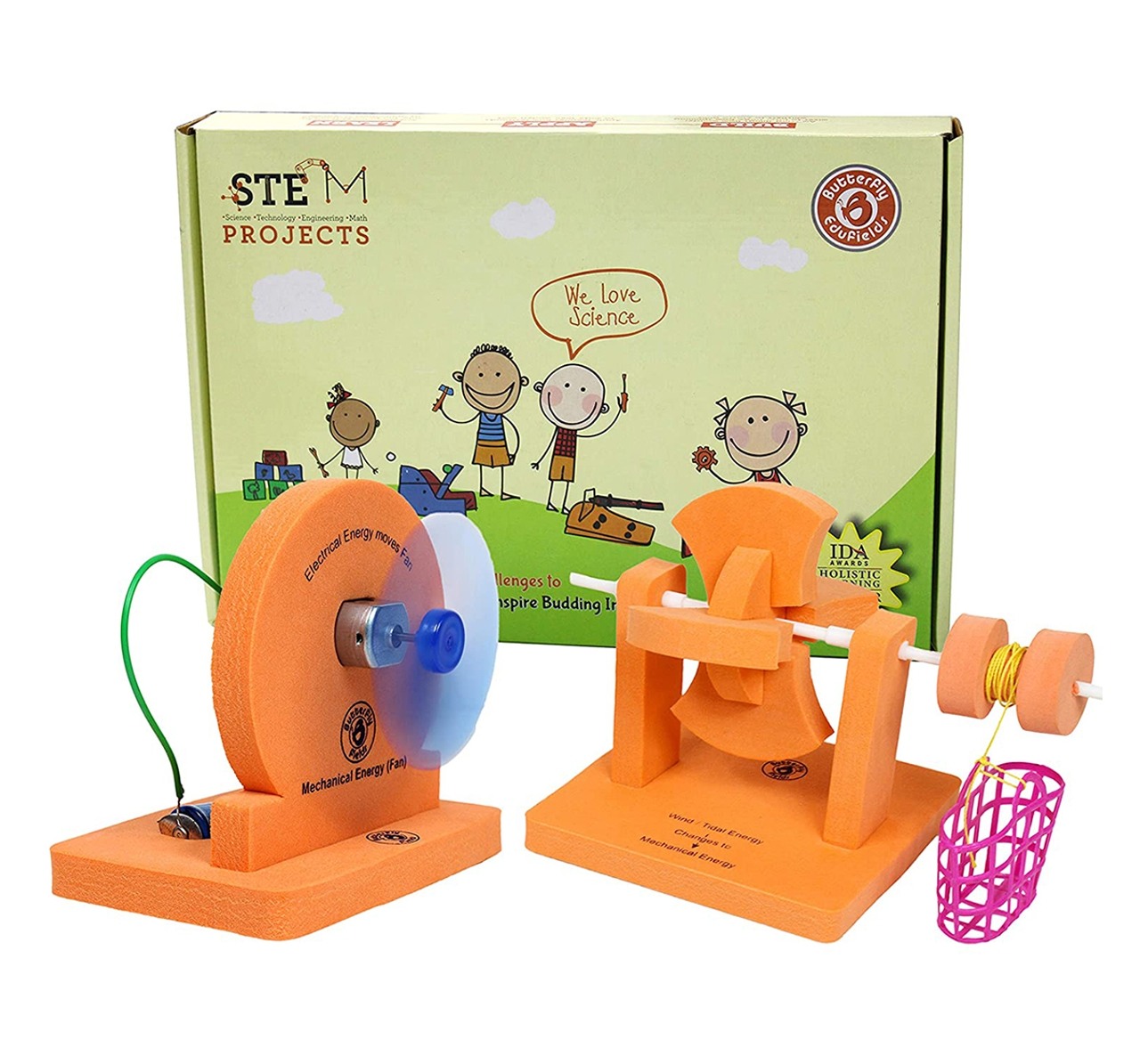 Butterfly Edufields DIY Windmill Waterwheel STEM