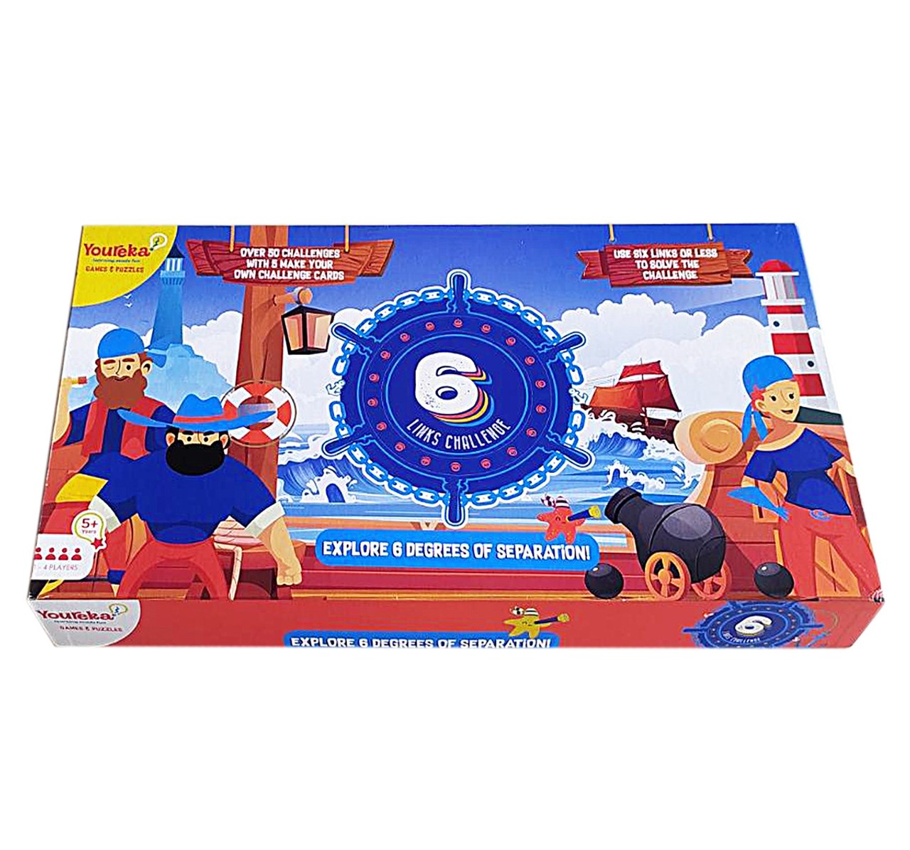 Award Winning 6 Links Challenging Puzzle For Kids Board Game By Youreka, 5Yrs & Above
