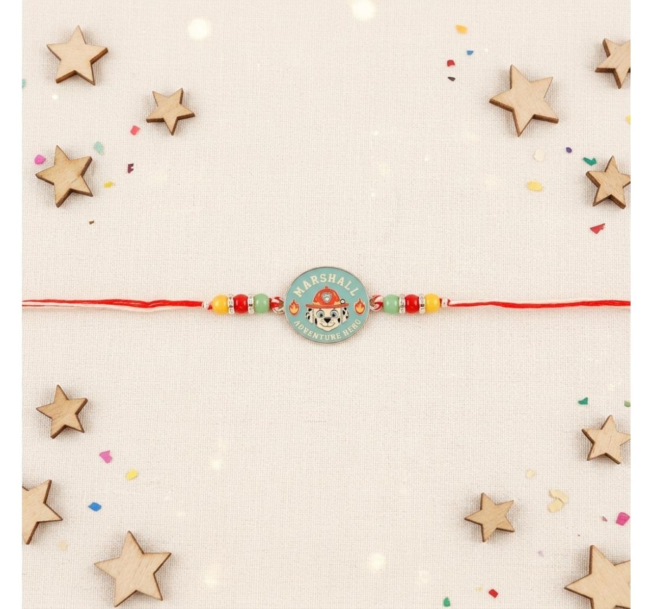 Paw Patrol Marshall Acrylic Thread Rakhi