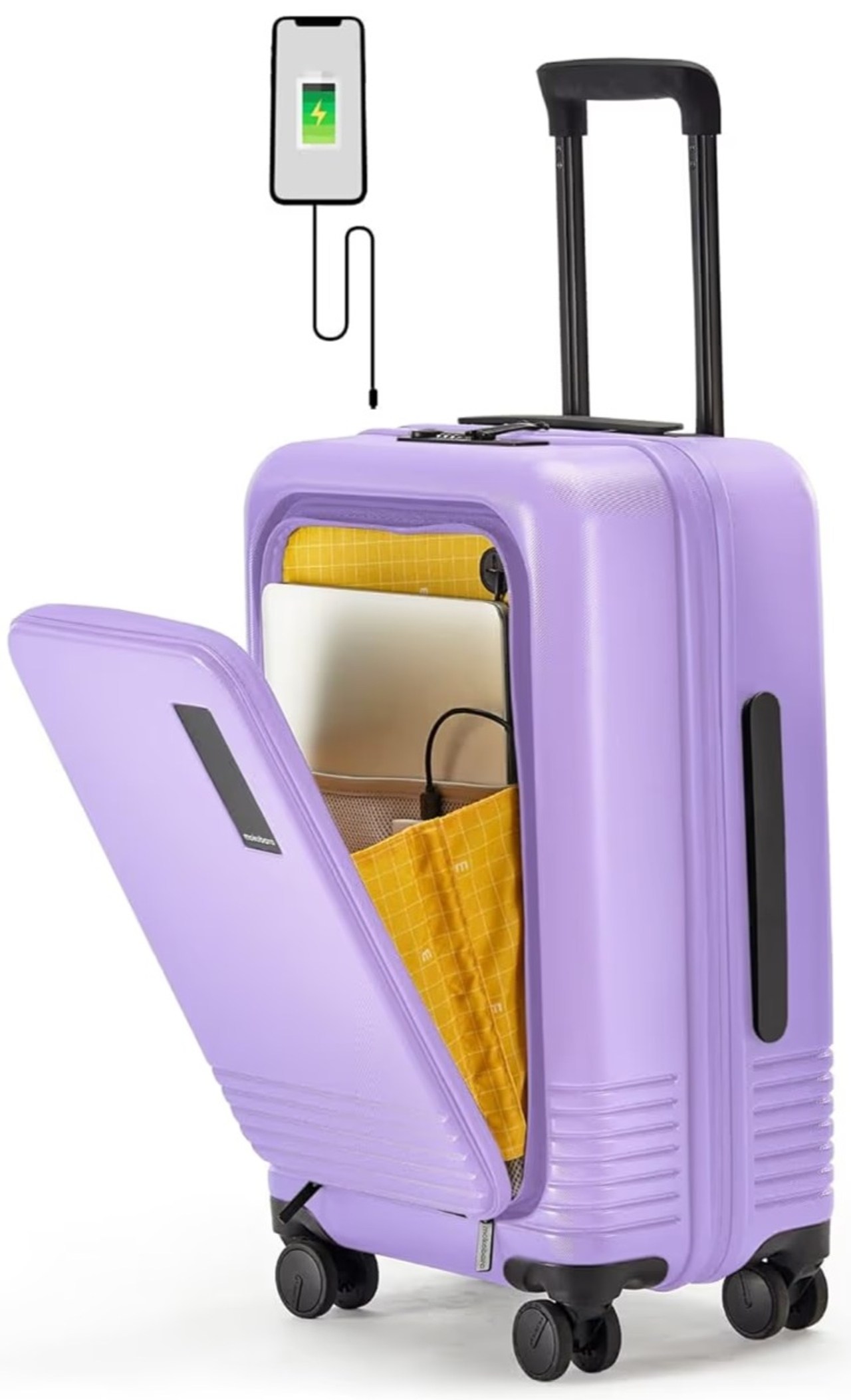 Mokobara The Cabin Pro Luggage 58cm Cabin Size German Makrolon Polycarbonate Hard Sided 8 Hinomoto Wheels Suitcase Trolley Cosmic Vibes