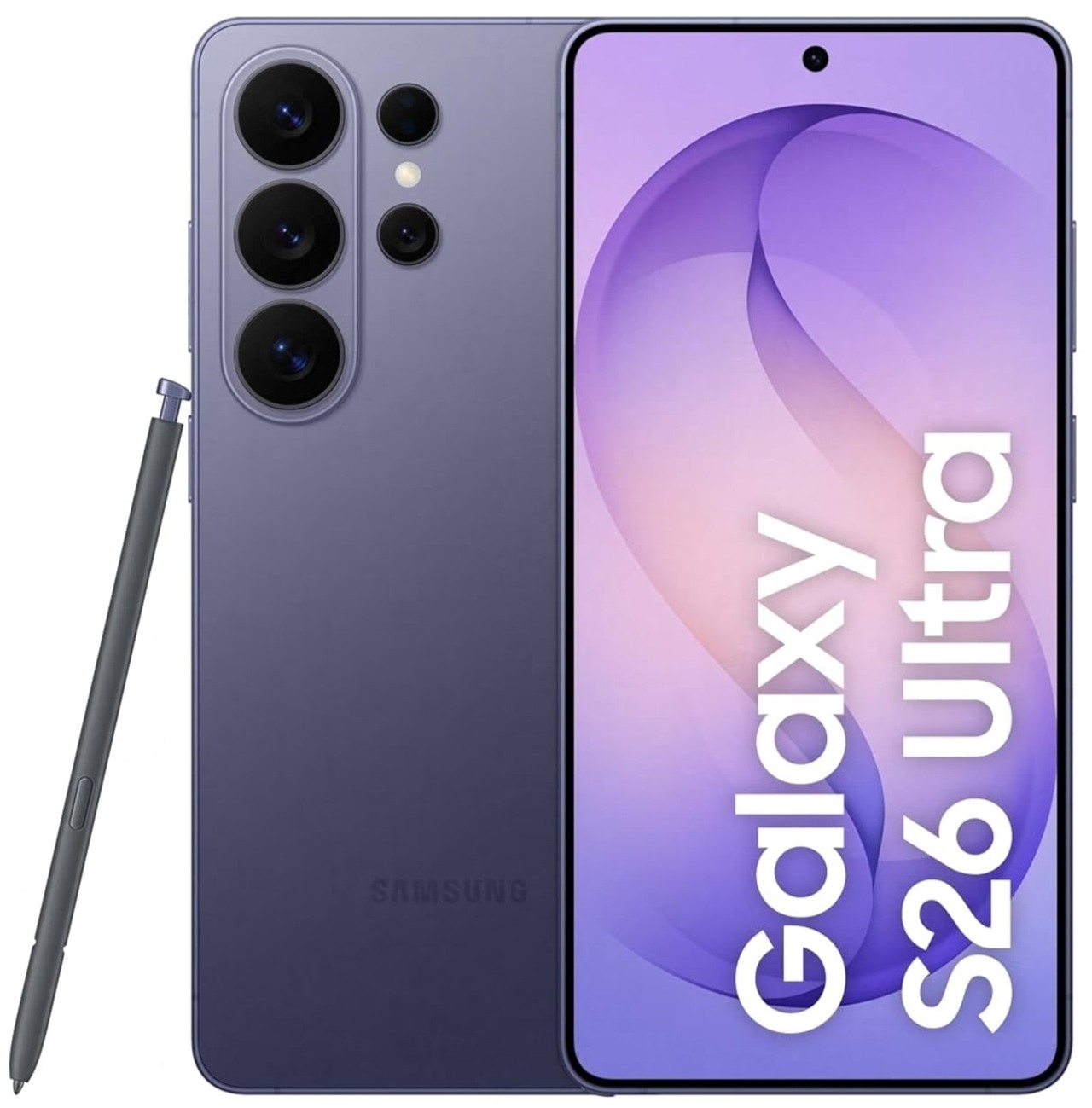Samsung Galaxy S26 Ultra 5G (Cobalt Violet, 12GB RAM, 512GB Storage) with Built-in Privacy Display, AI Phone, Photo Assist, Creative Studio, 200MP Camera, 5000mAh Battery and Snapdragon 8 Elite Gen 5
