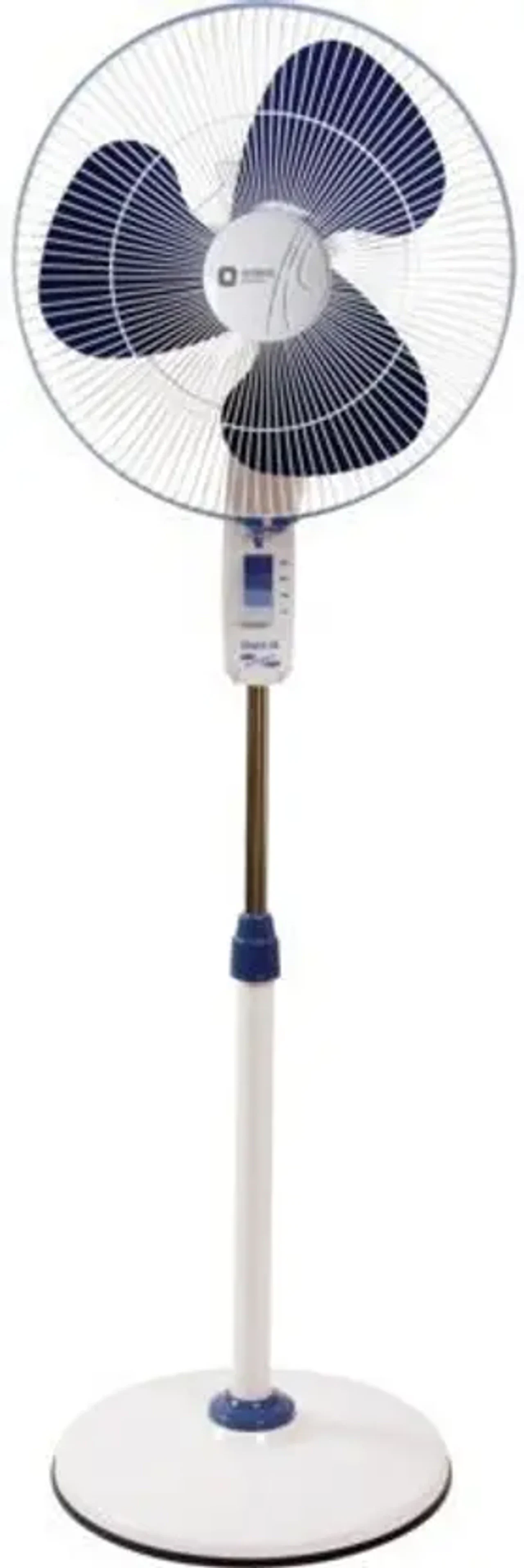 Orient Electric Pedestal Fan 34 400mm 3-Blade High-Torque Motor Azure Blue/Crystal White 53W