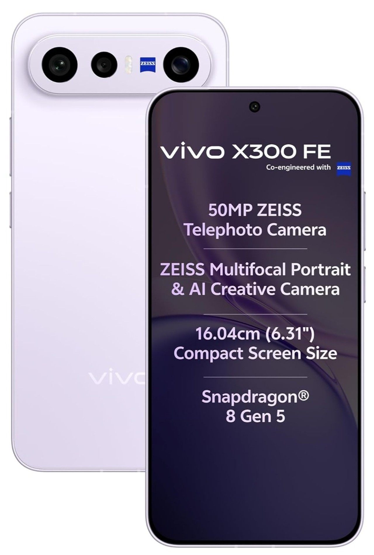Vivo X300 FE 5G (12 GB RAM) (512 GB, Lilac Purple)