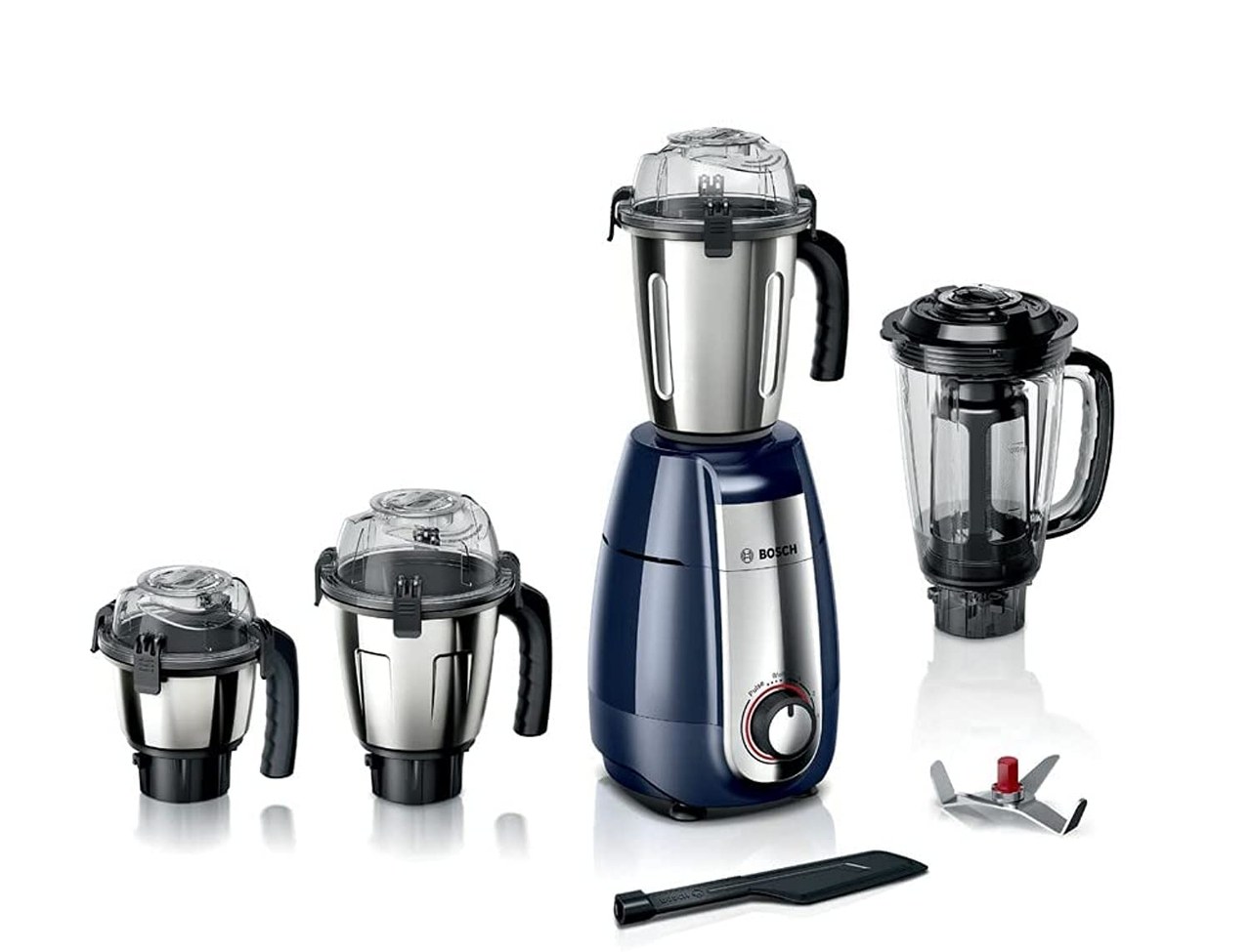 BOSCH TrueMixx Pro Mixer Grinder 1000W 4 Jars Dark Blue - MGM8842DIN