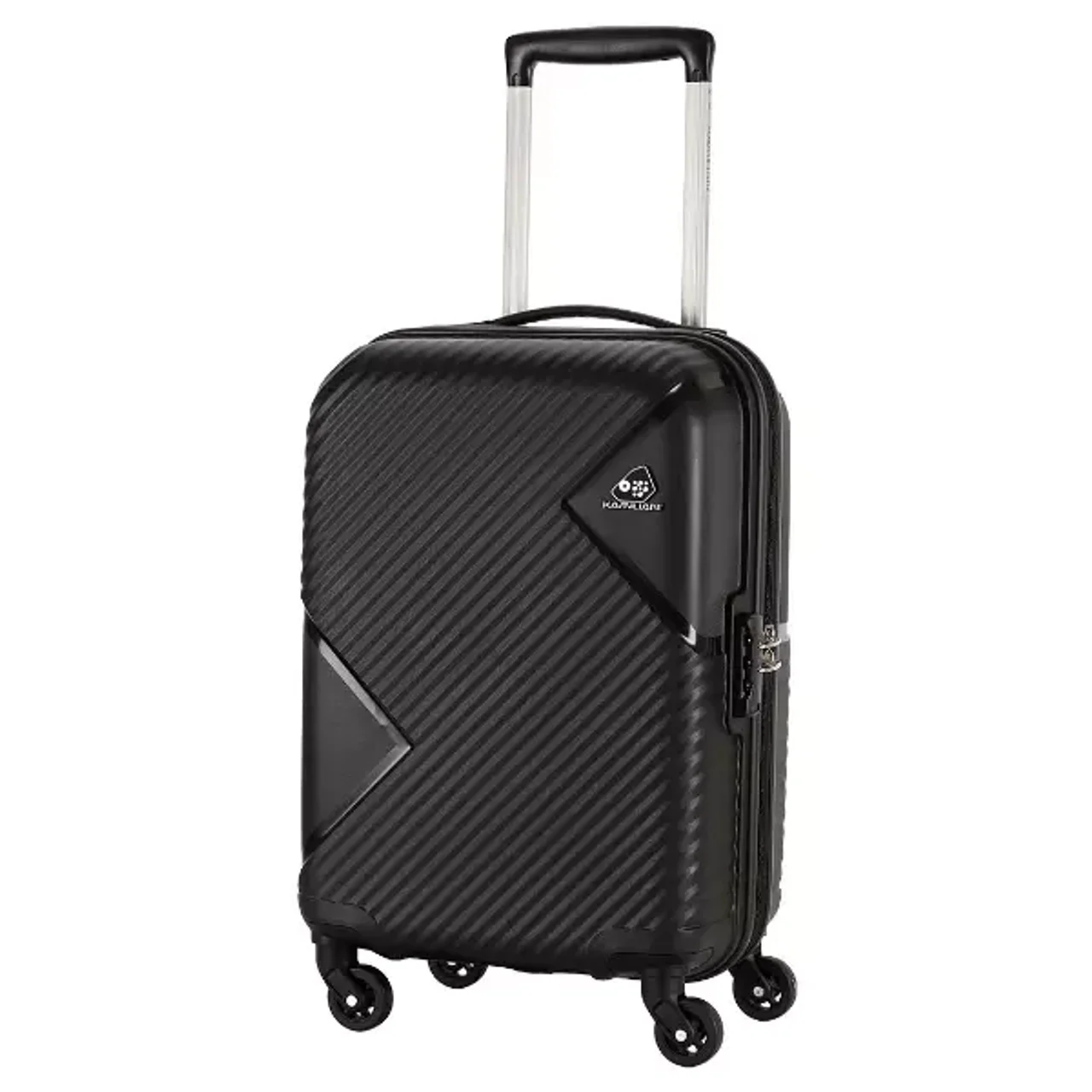 Kamiliant by American Tourister Zakk 55 cm Hard Cabin Luggage Trolley Bag Capacity 35 L, Black