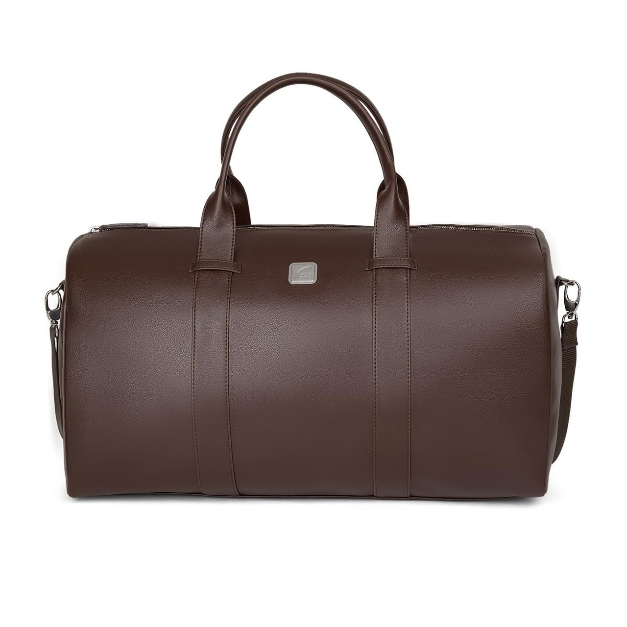 Travel Blue River Duffle Bag is Crafted from Valencia PU - Brown