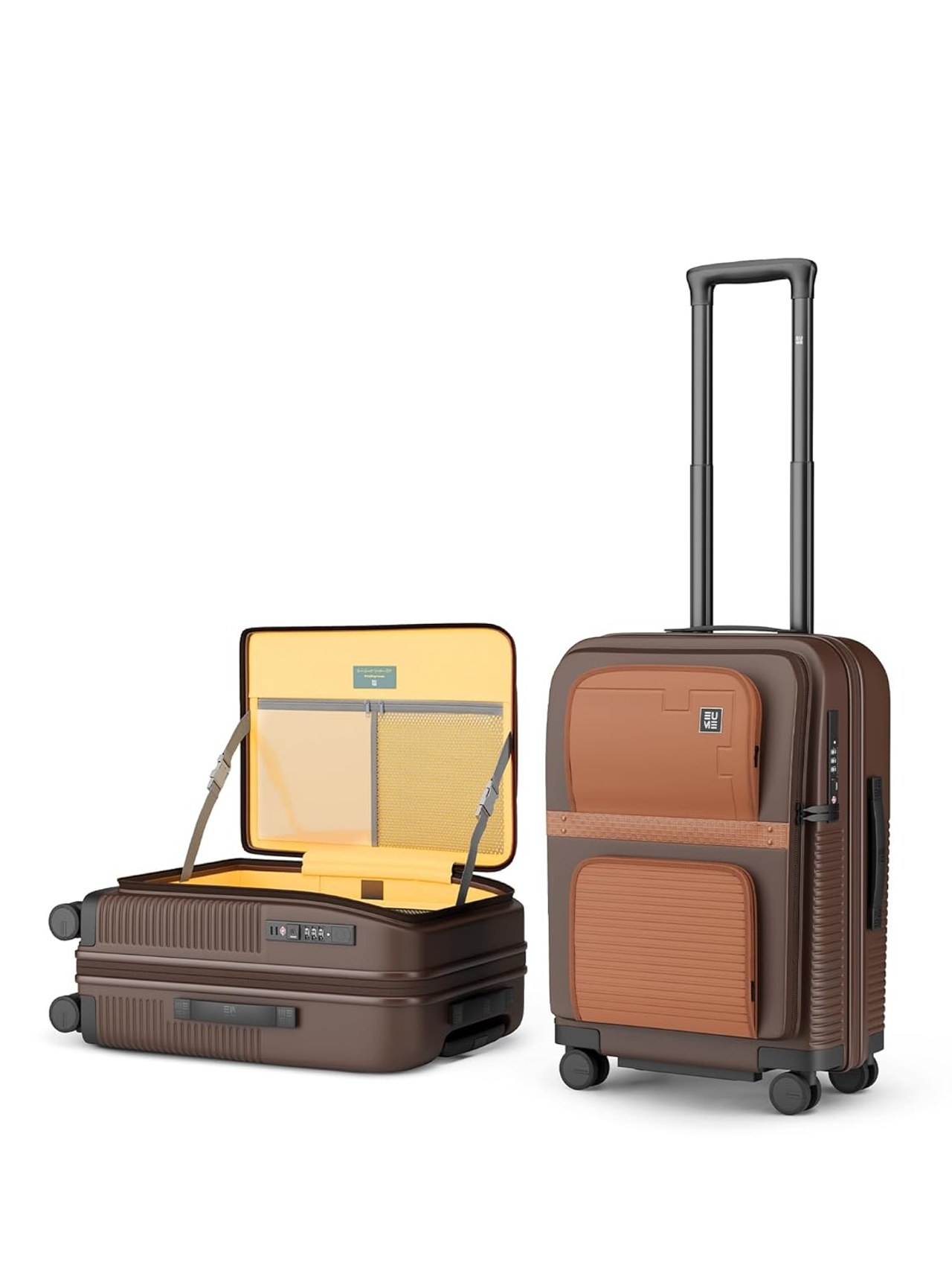 EUME Aerotop Cabin Trolley Bag Small 50L Espresso Brown