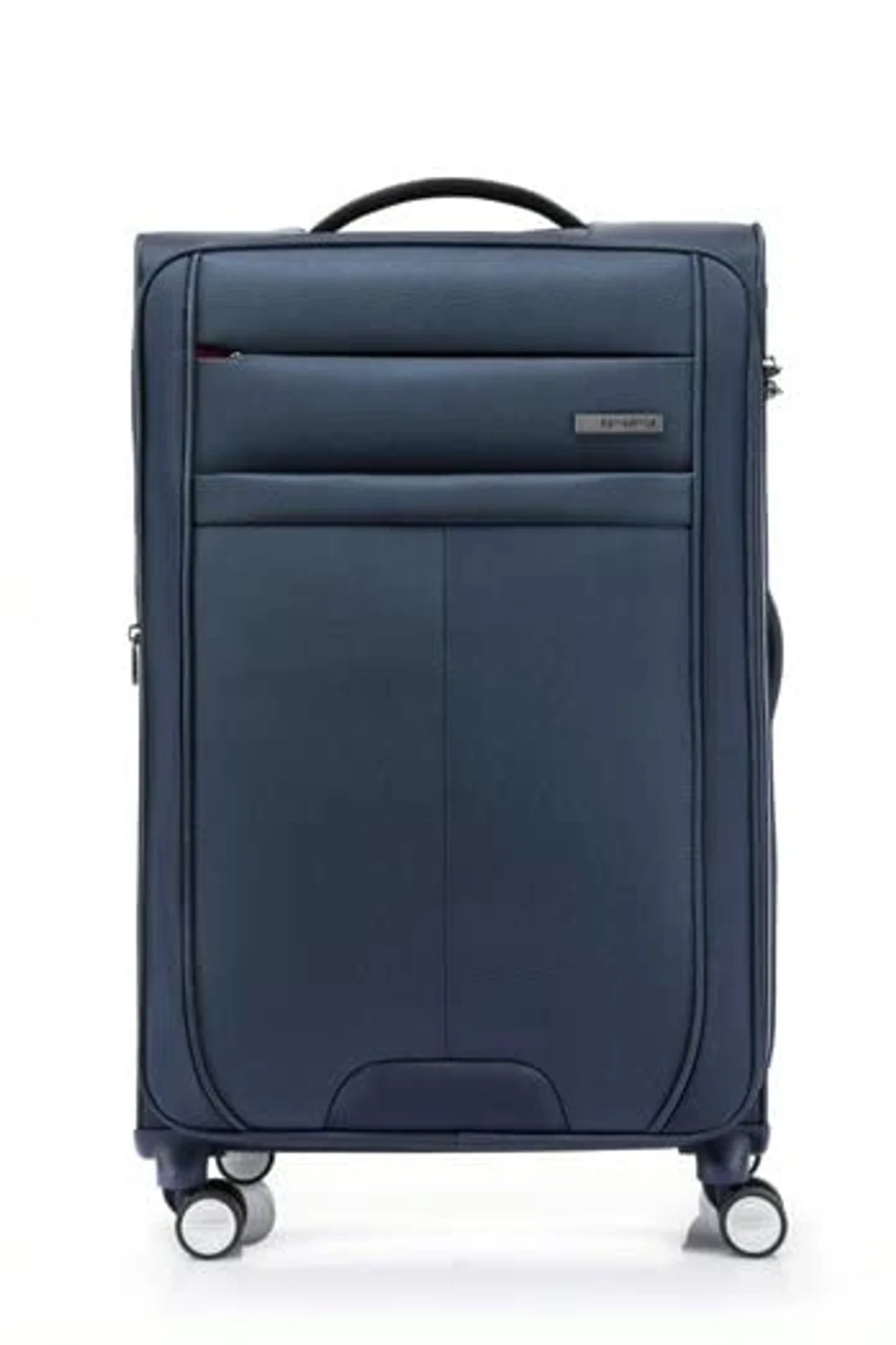 Samsonite Synch 79cm Polyester Softsided Expandable Check-In Trolley Bag with Double Spinner Wheels Navy Blue