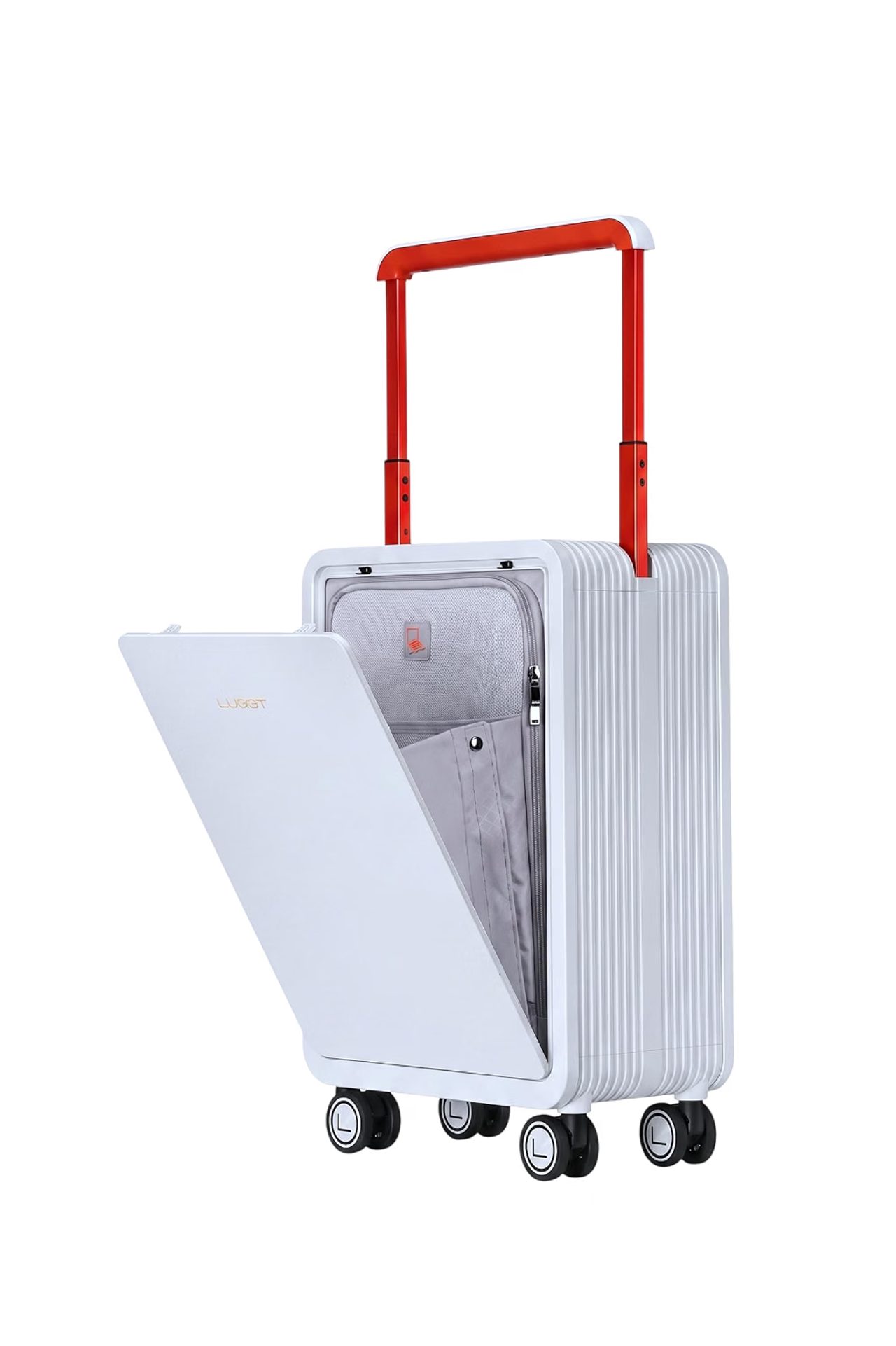 Premium Executive Cabin Trolley Bag White 20 Inch