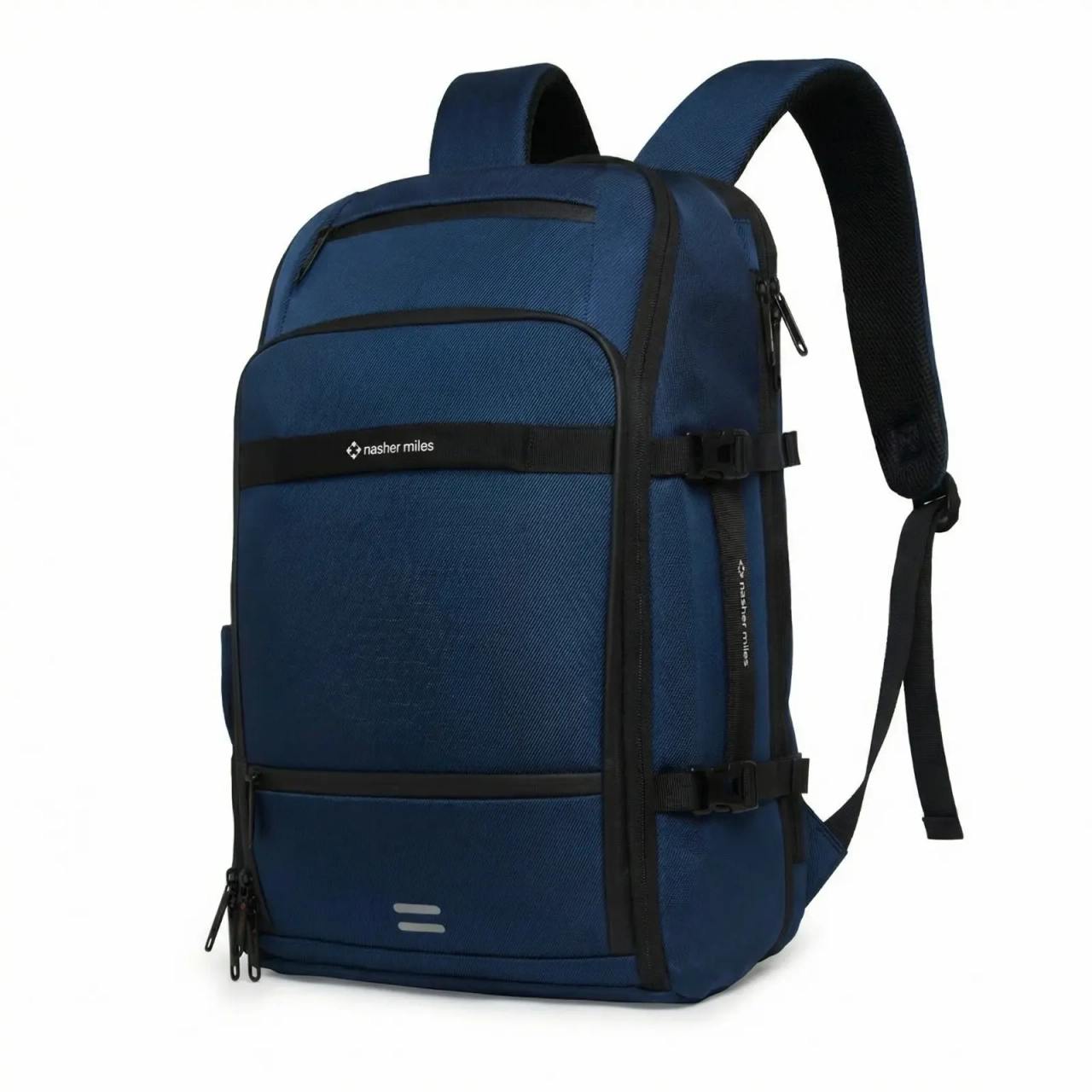 Manhattan Backpack, Storage Expandable from 35L to 40L - Navy Blue