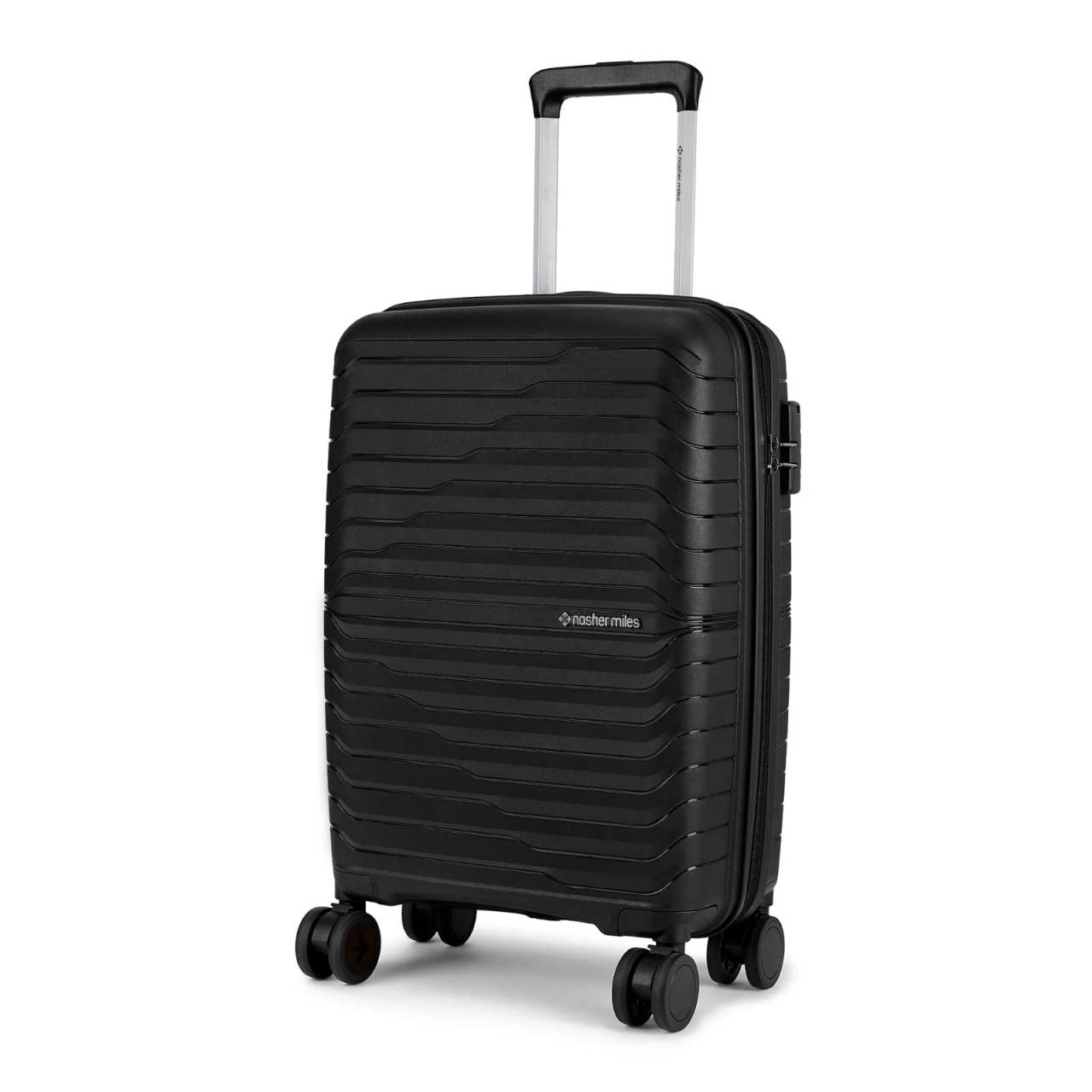 Small Cabin (55 cm) Hard Case Polypropylene 20-Inch Trolley Bag - Black