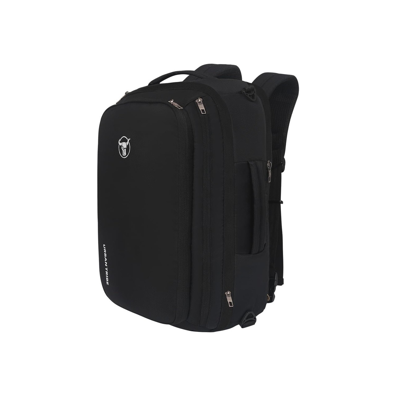 Urban Trible 15.6 Inch Transformer 2.0 Overnighter Travel Laptop Backpack with Suitcase Compartment, Expandable 30 L Black