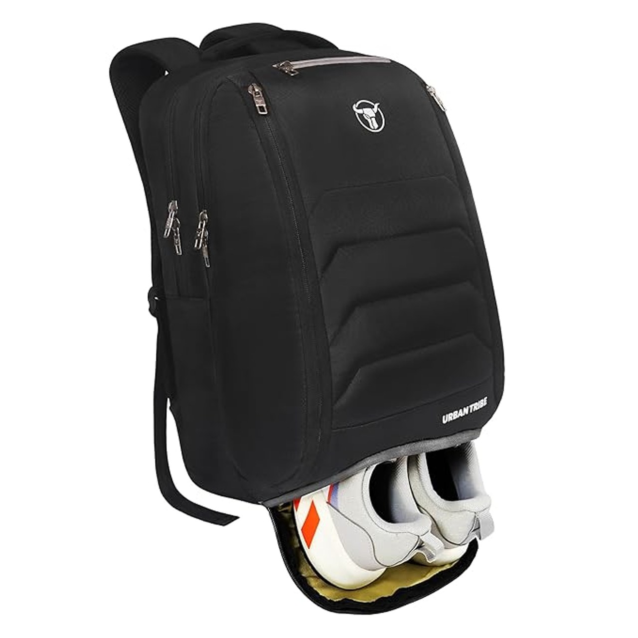 Urban Tribe 15.6 Inch Fitpack Pro Gym Laptop Backpack with Separate Shoe Compartment 36 L Black