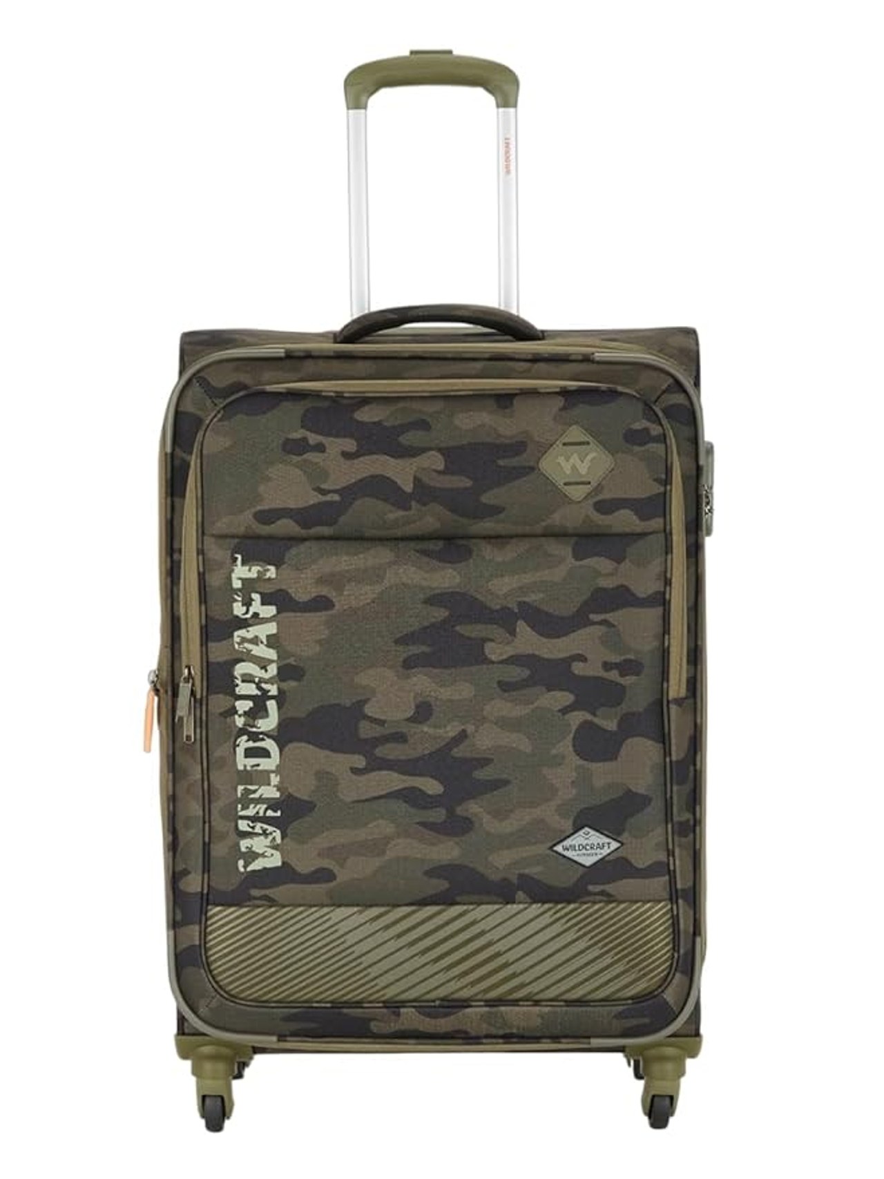 Wildcraft Sirius Plus Medium Soft Trolley Bag - Olive Camo