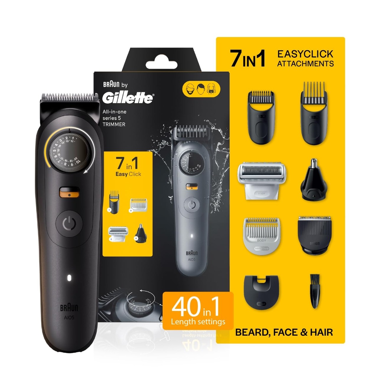 Gillette Series 5 All-in-One Beard & Body Trimmer for Men