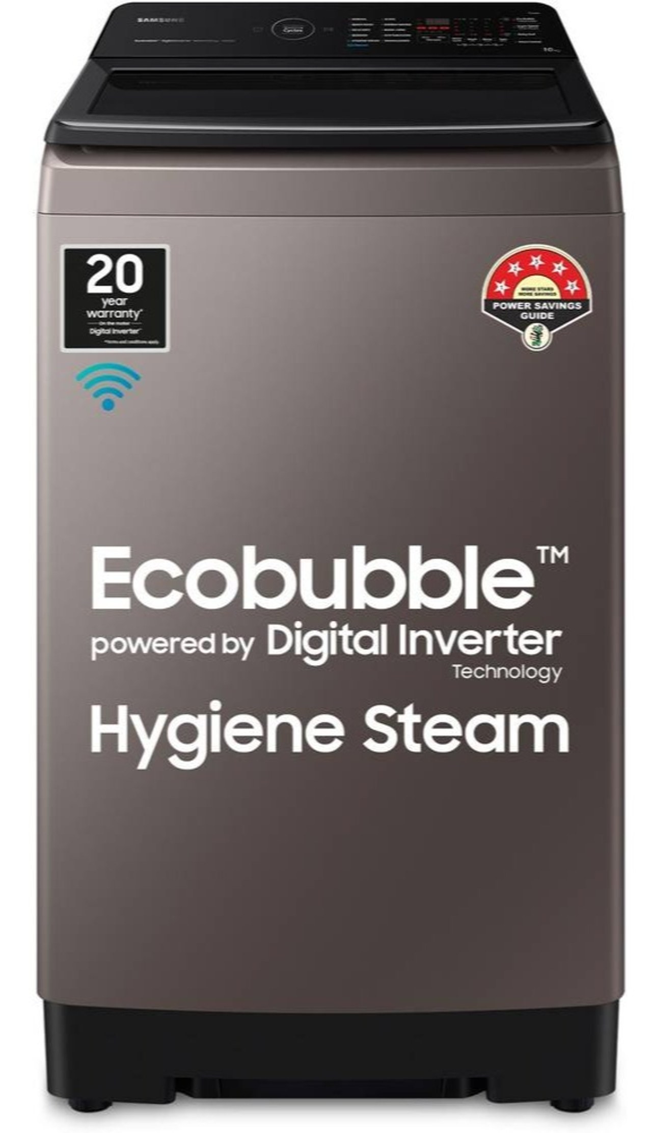 Samsung Fully Automatic Top Load Washing Machine 10 KG Wi-Fi Digital Inverter Ecobubble 700 RPM (WA10BG4686BRTL)