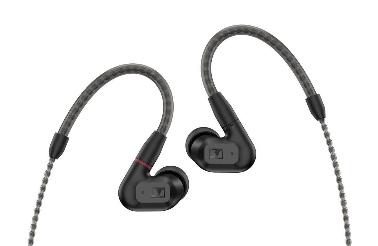 Sennheiser IE 200 In-Ear Wired Audiophile Headphones, 7mm Transducers, Dual-Tuning, Black
