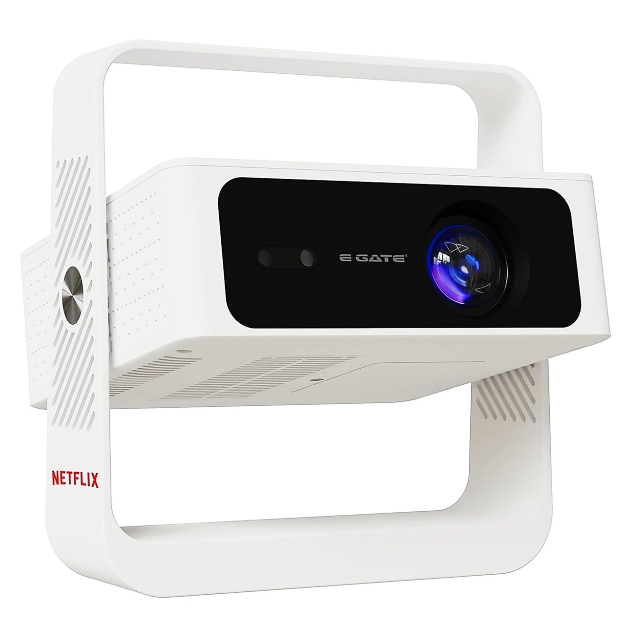 Atom 4X Air, Fully Automatic, True 200 ANSI Projector with 1080P & 4K Support | Auto Focus+Auto Keystone+Obstacle Avoid | Android 12 Netflix, Prime, Live TV | WiFi-BT-HDMI ARC, Native EGATE