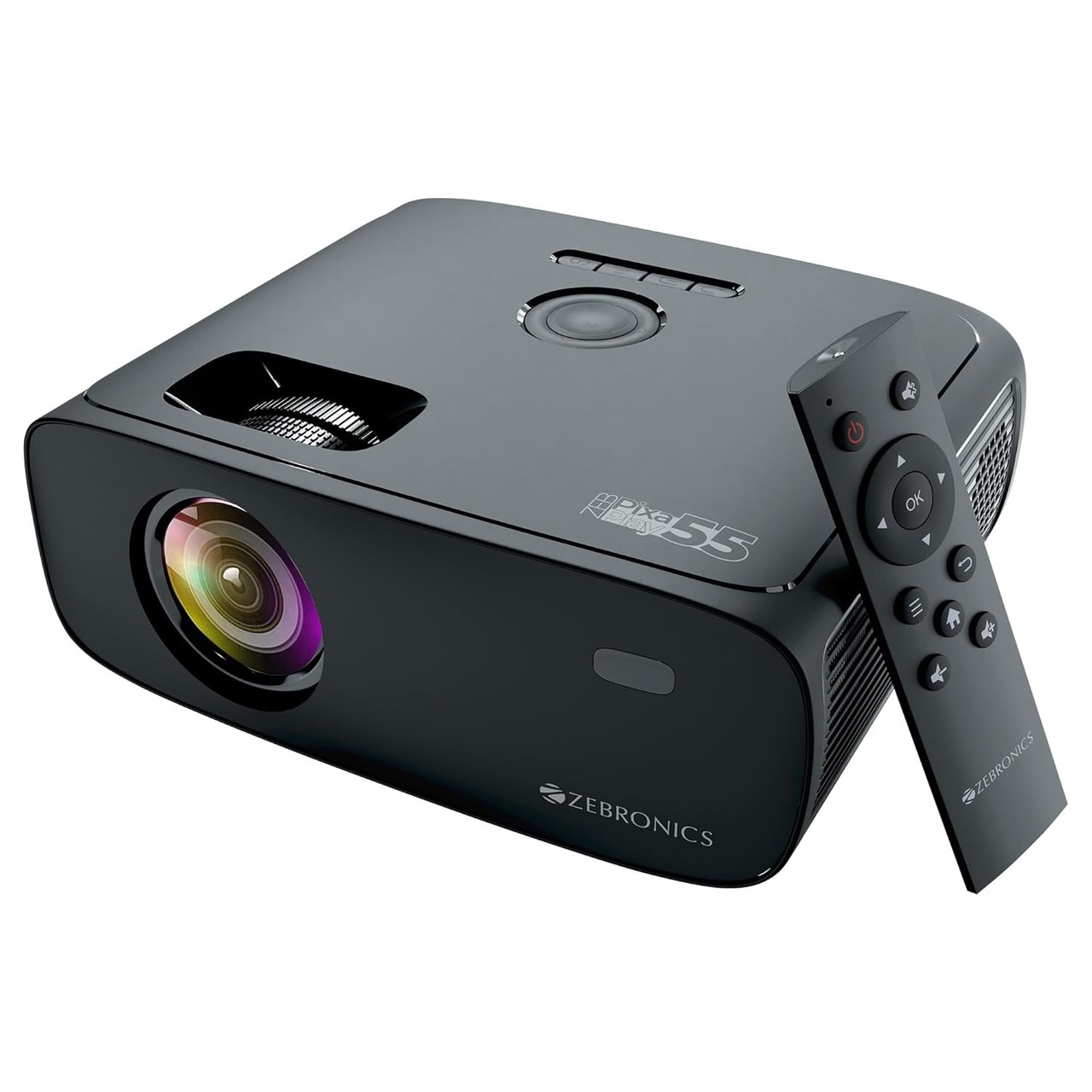 Pixaplay 55, Smart Projector, 10000 Lumens, 4K Support, APP Support, Miracast