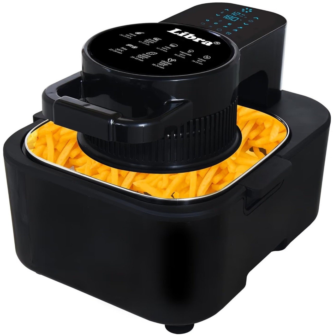 Libra Digital Air Fryer 8L 1740W 9-in-1 LED Display Black