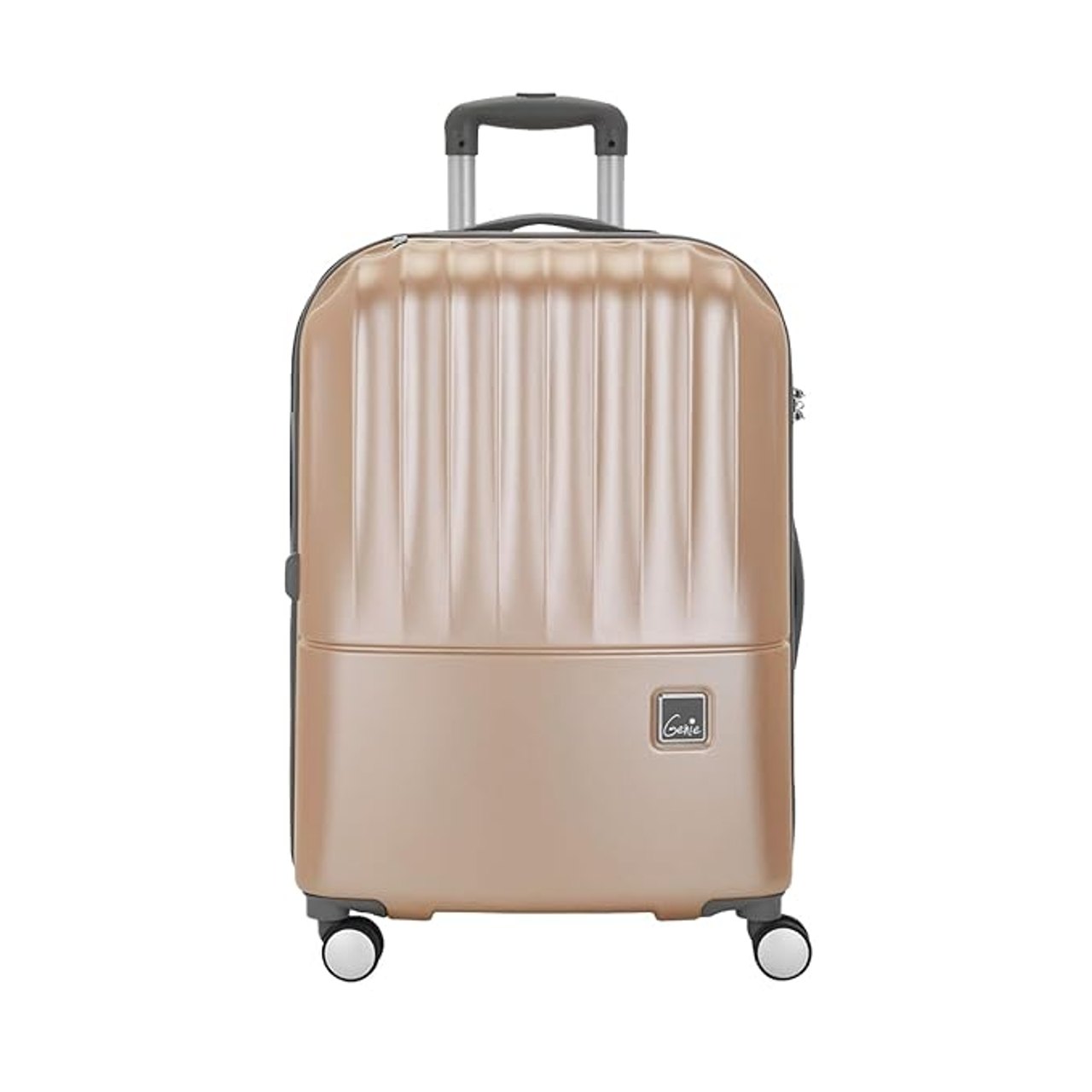 Genie Trolley Bag Palm 79cm Large Check-in Polycarbonate 8 Wheels 360° Wheeling Gold