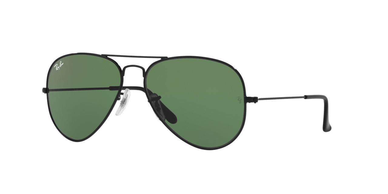 Ray-Ban Size - 58 Metal Aviator Sunglasses Frame Colour - Black