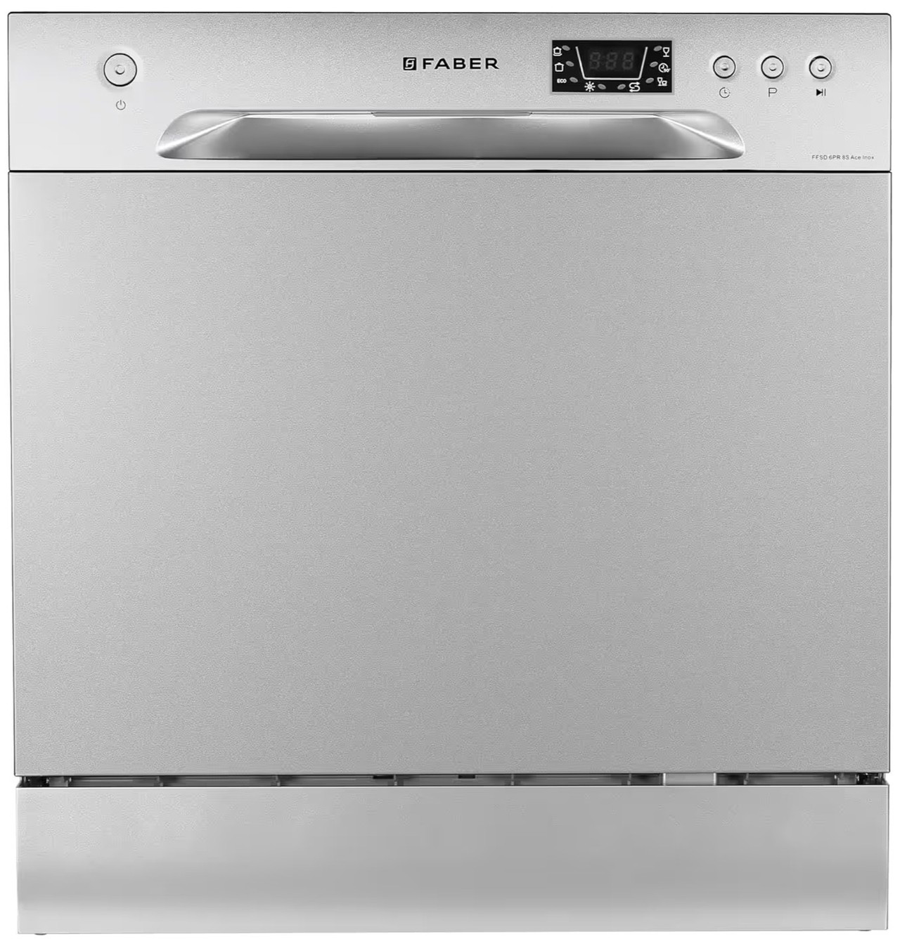 Faber Dishwasher FFSD 6PR 8S Ace Inox 8 Place Settings 6 Wash Programs Inox