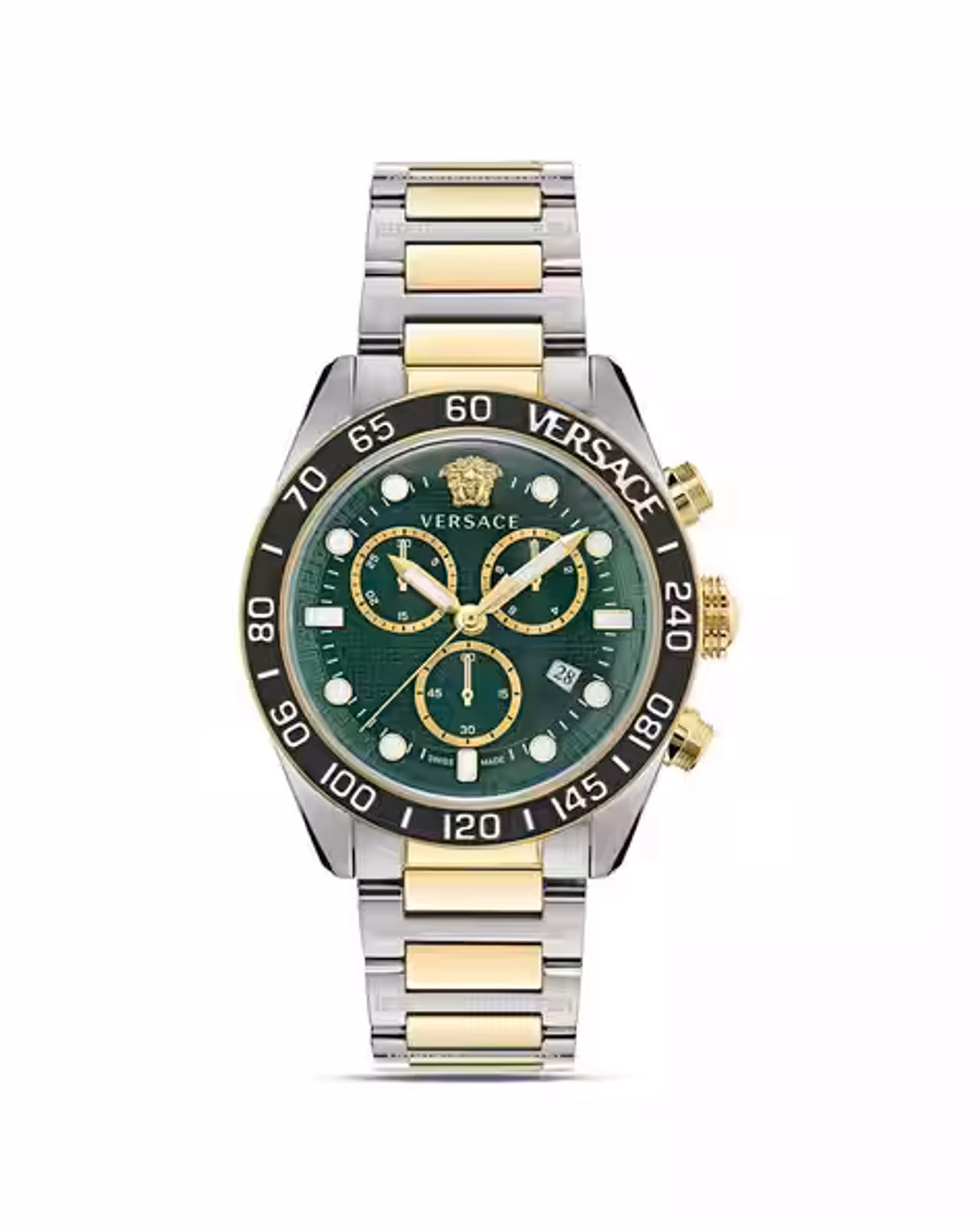 Versace Men Analogue Stainless Steel Round-Dial Watch- (VE6K00423)