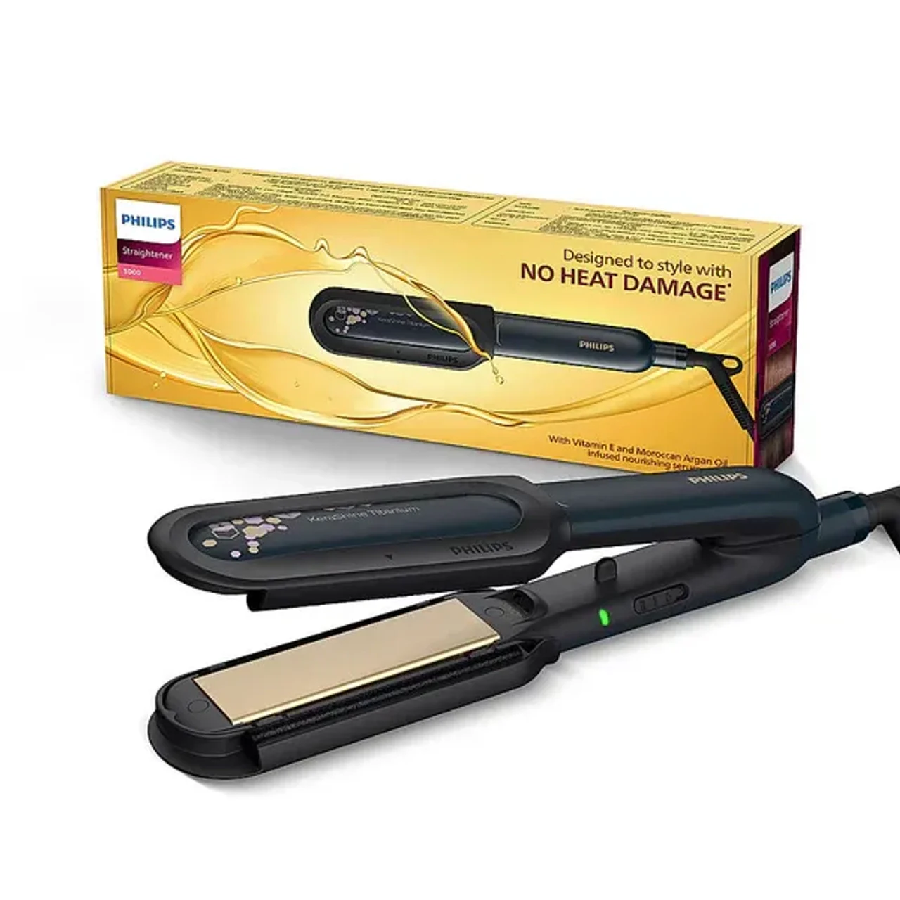 Philips Hair Straightener NourishCare Kerashine Technology (BHS507/40)