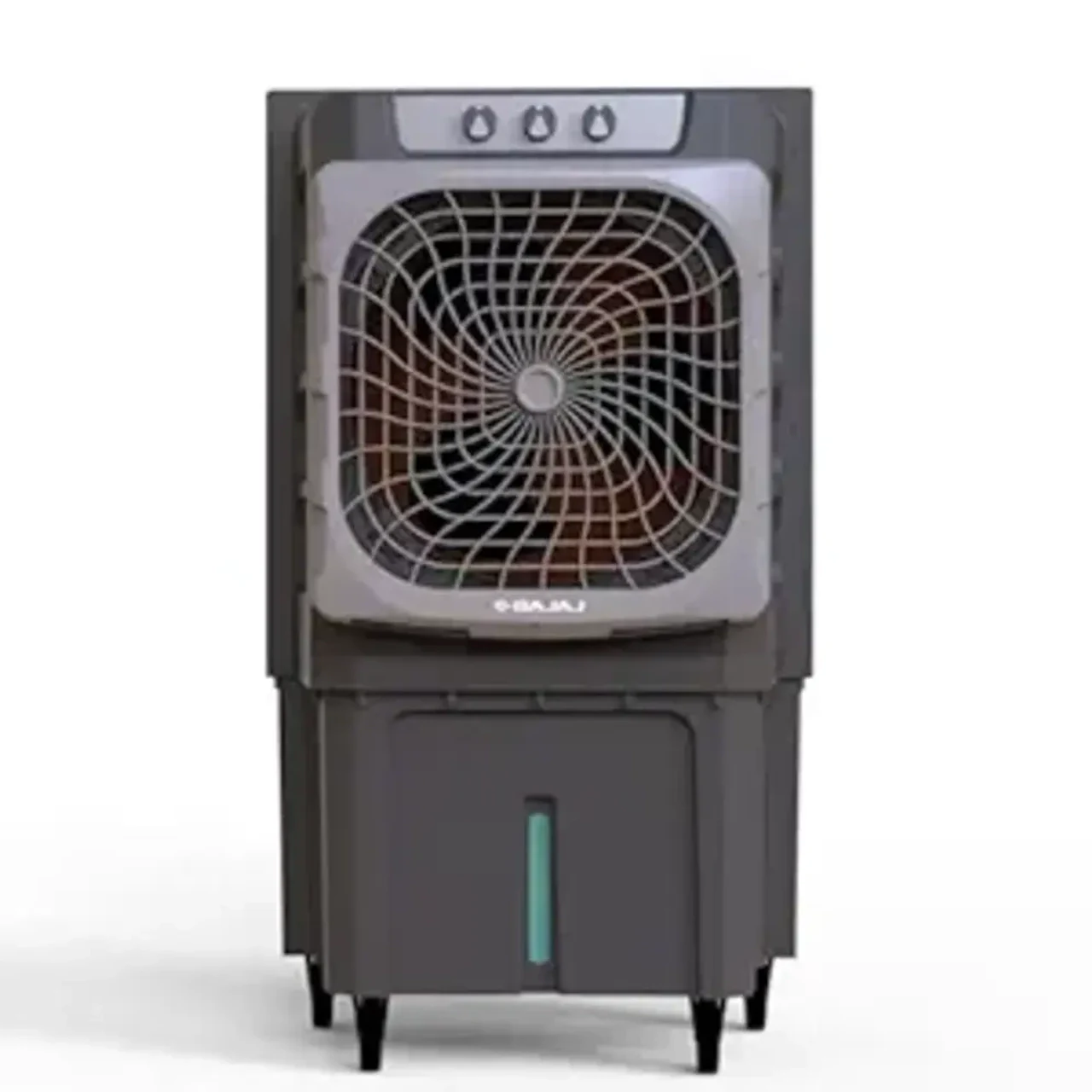 Bajaj Desert Air Cooler Semi-Commercial 135L Aluminium Fan Blade 100Ft Air Throw 3-Speed Control Grey